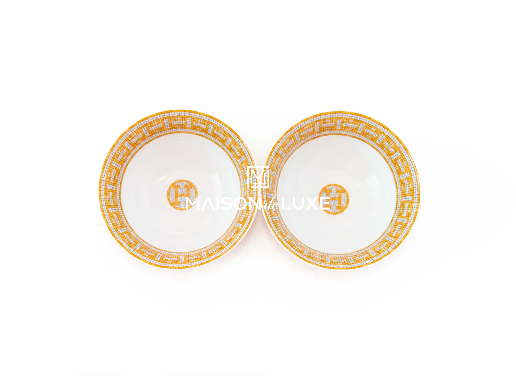 Hermes Classic Mosaique au 24 Gold Rice Bowl