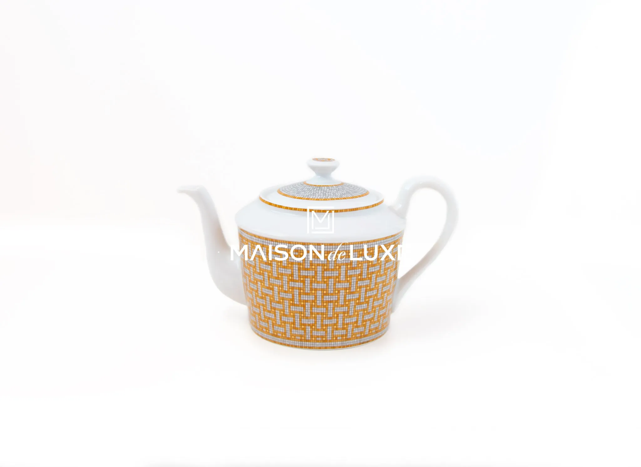 Hermes Classic Mosaique au 24 Gold Teapot