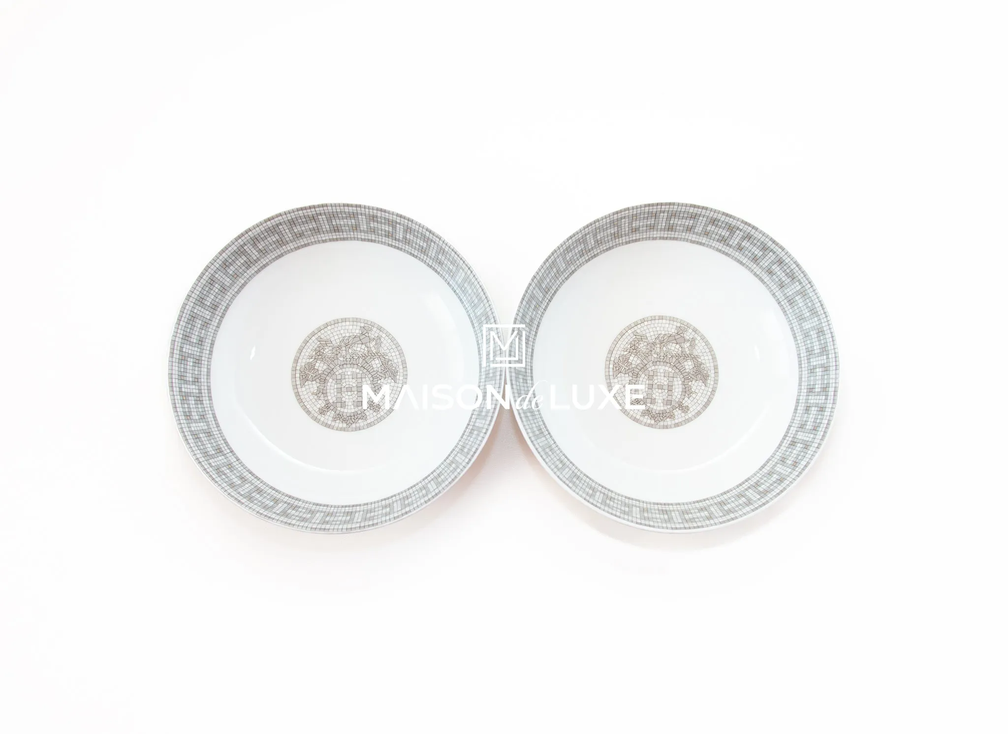 Hermes Classic Mosaique au 24 Platinum Cereal Bowl