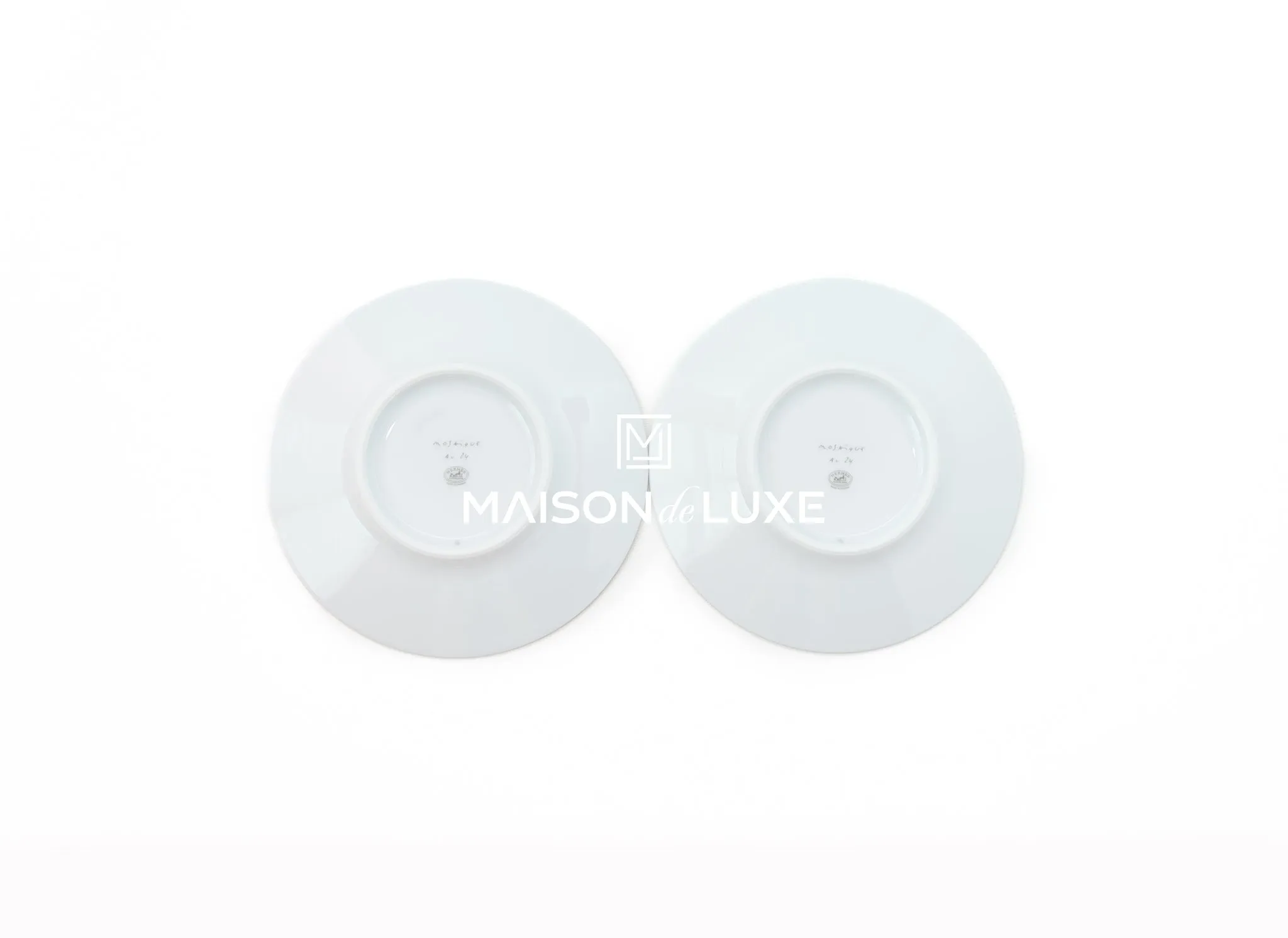 Hermes Classic Mosaique au 24 Platinum Tea cup & Saucer