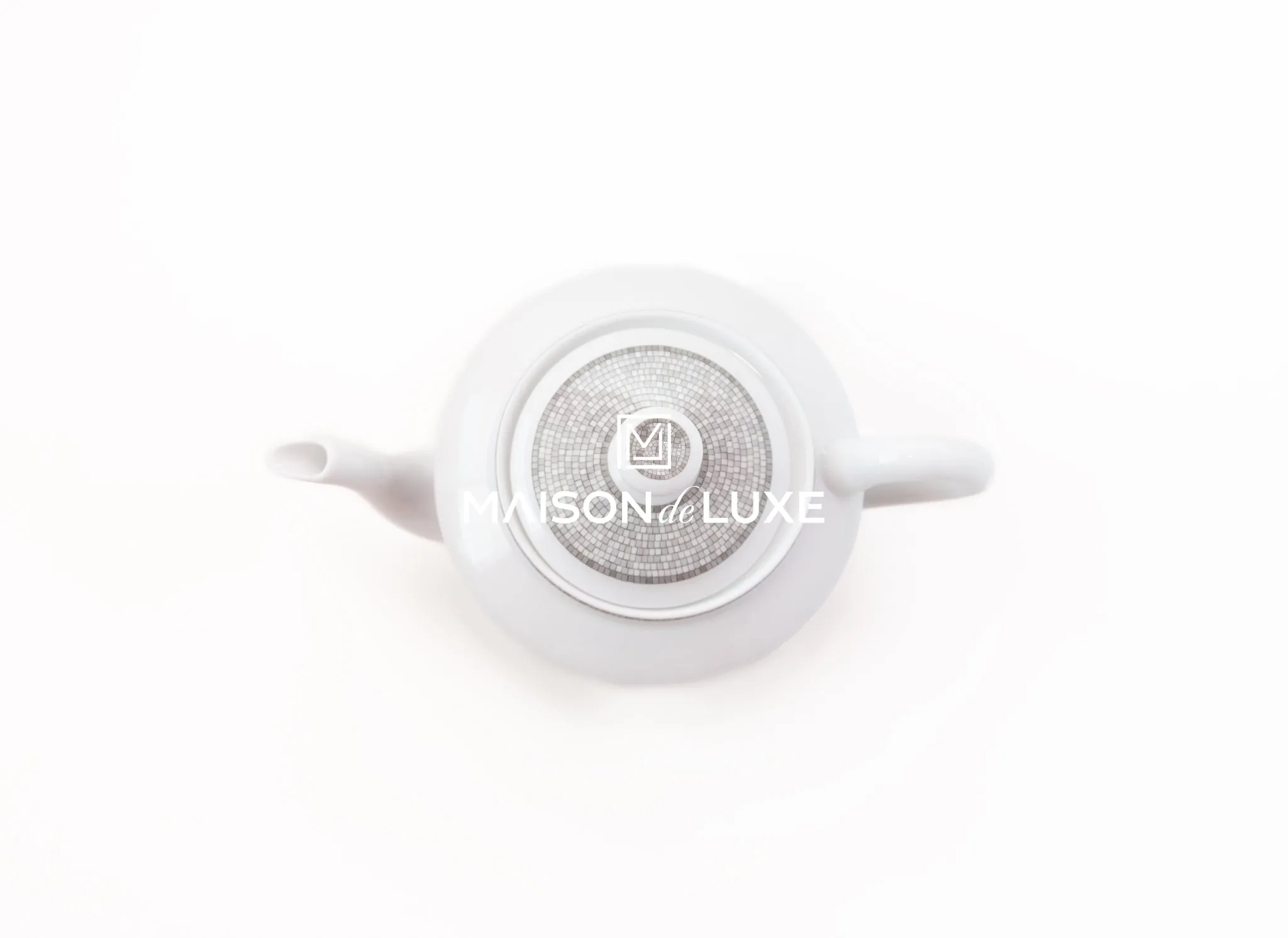 Hermes Classic Mosaique au 24 Platinum Teapot