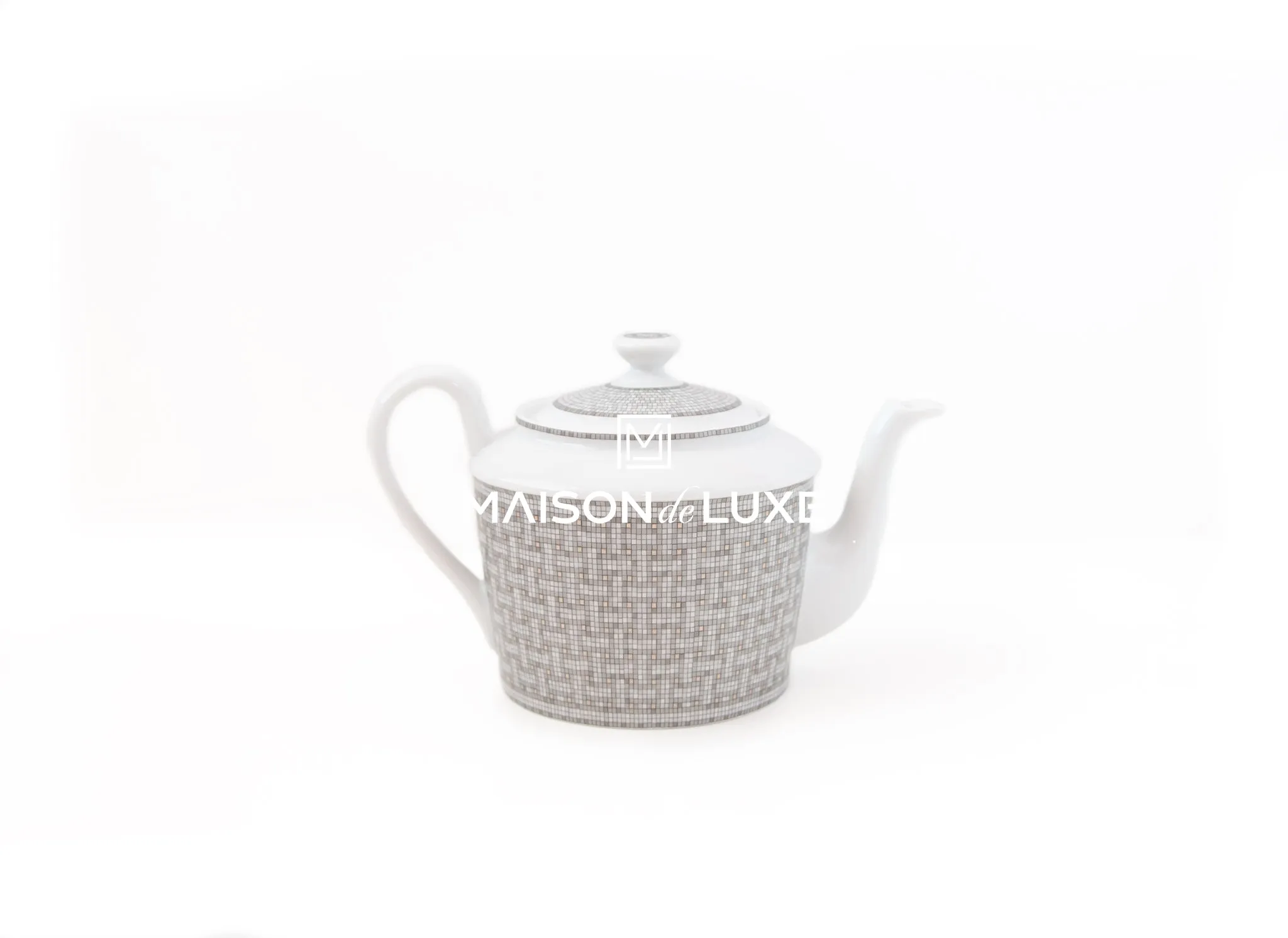 Hermes Classic Mosaique au 24 Platinum Teapot