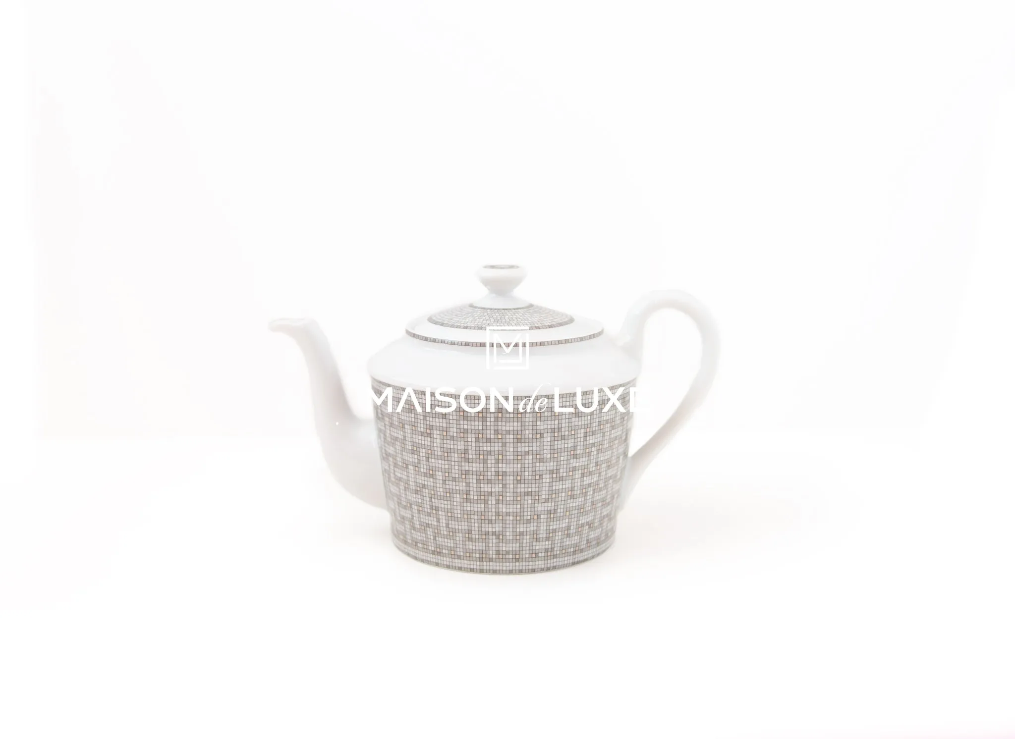 Hermes Classic Mosaique au 24 Platinum Teapot