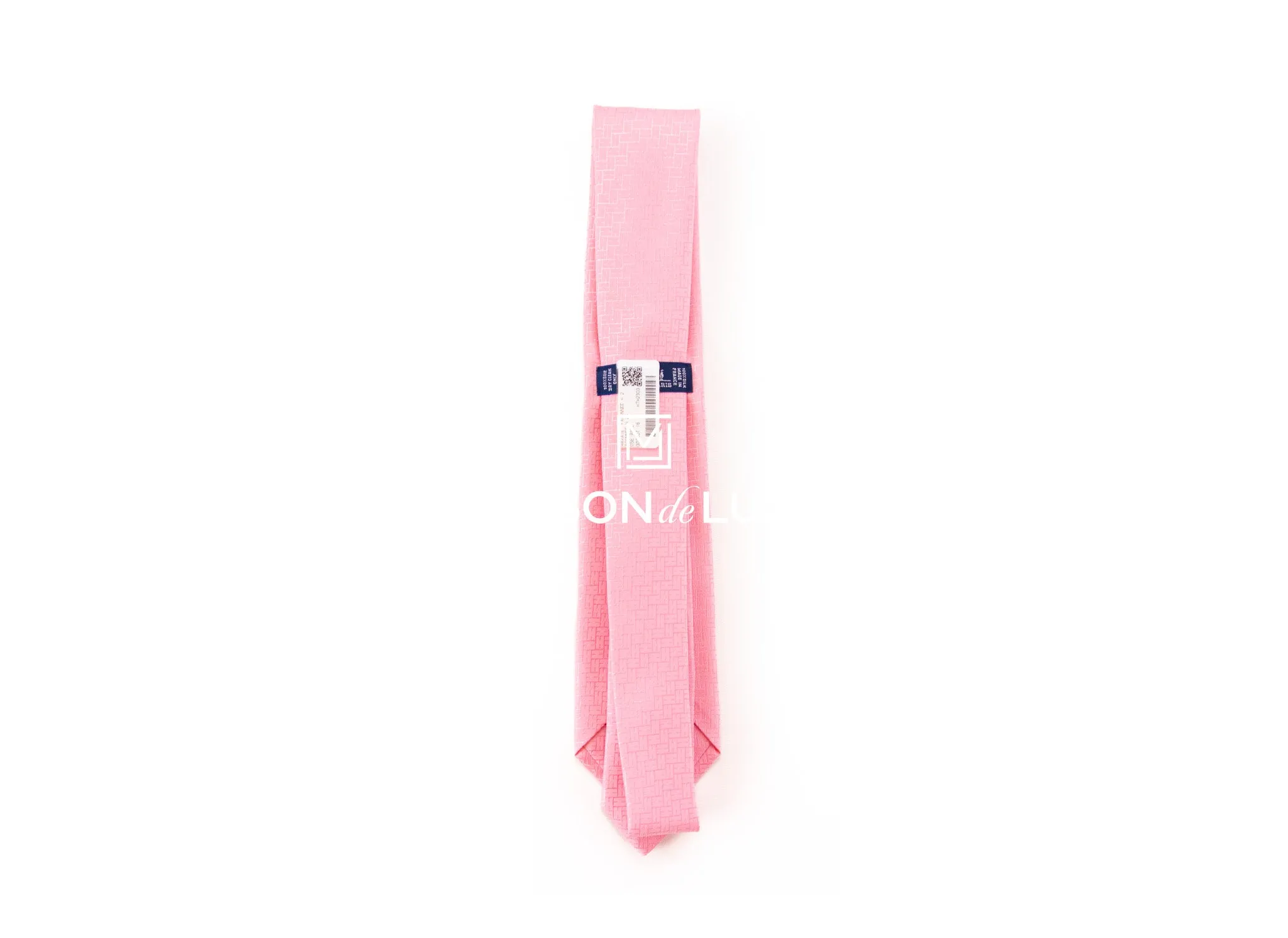 Hermes Faconnee H 24 Tie Pink