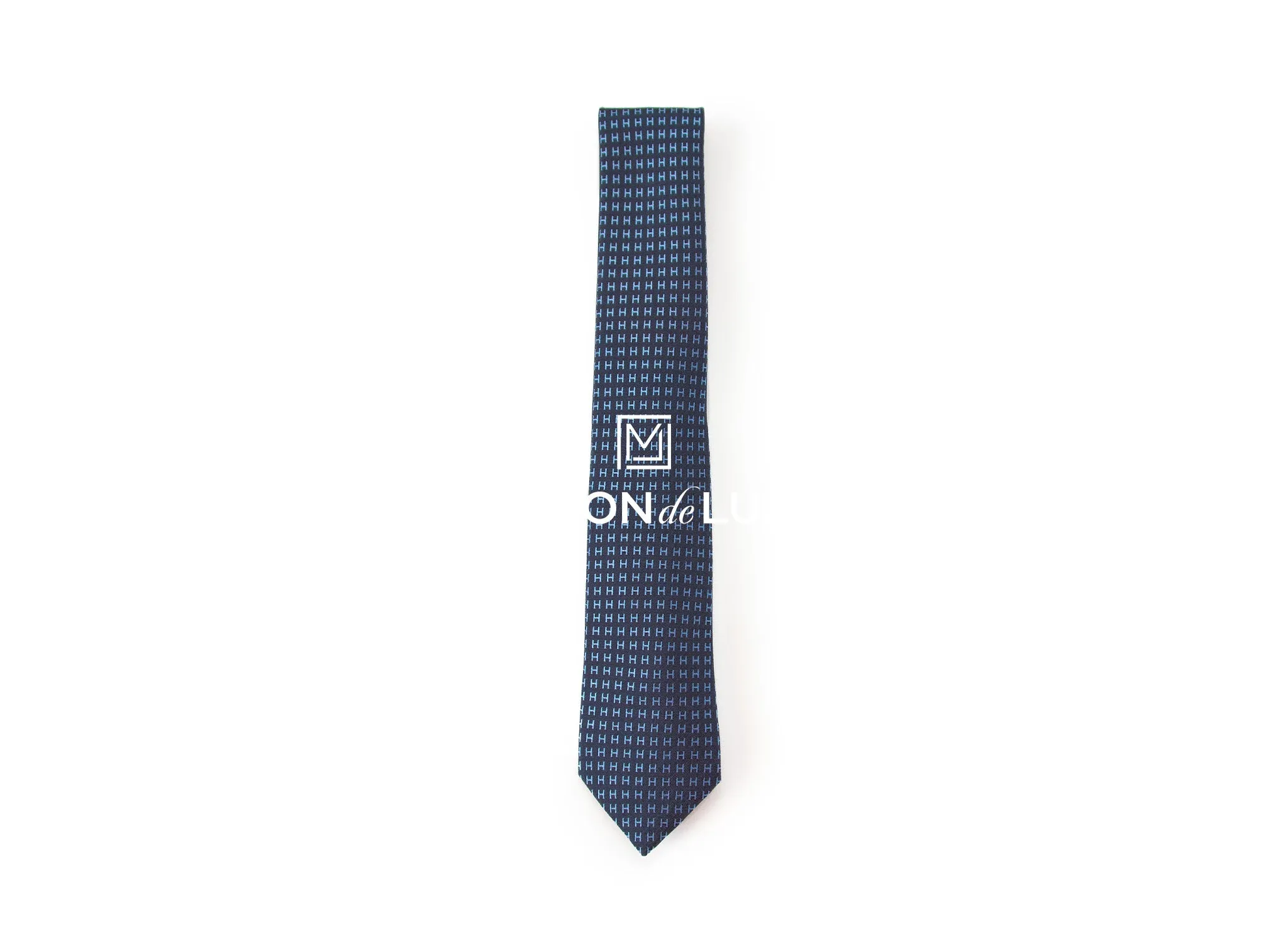 Hermes Faconnee H Bicolore Thalassa Tie
