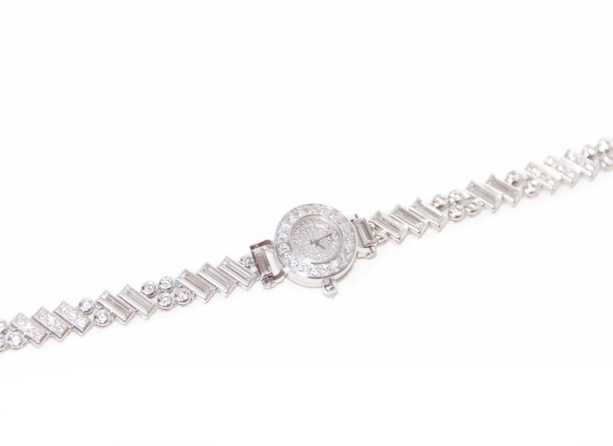 Hermes Faubourg Polka Baguette Diamond Watch