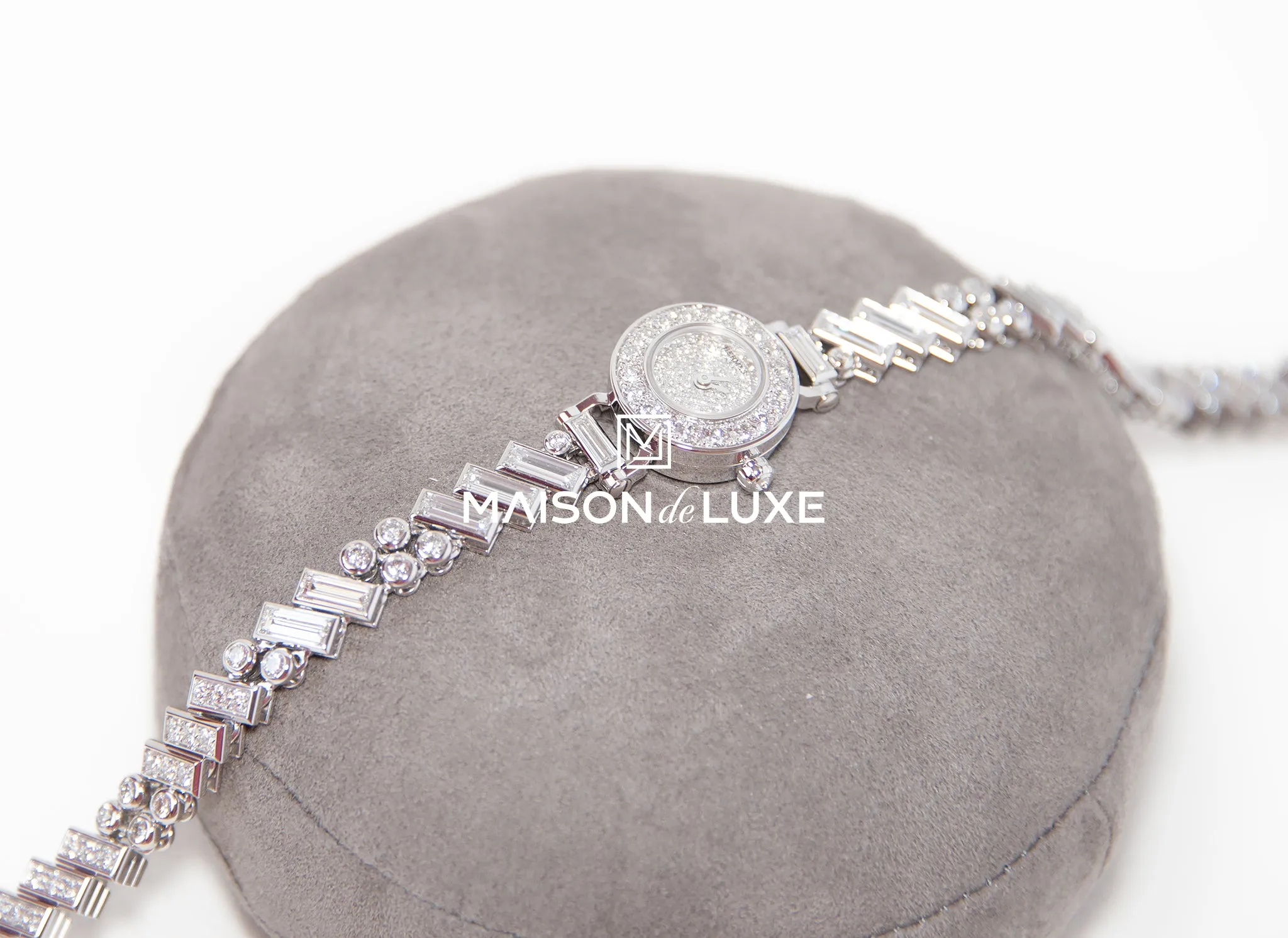 Hermes Faubourg Polka Baguette Diamond Watch