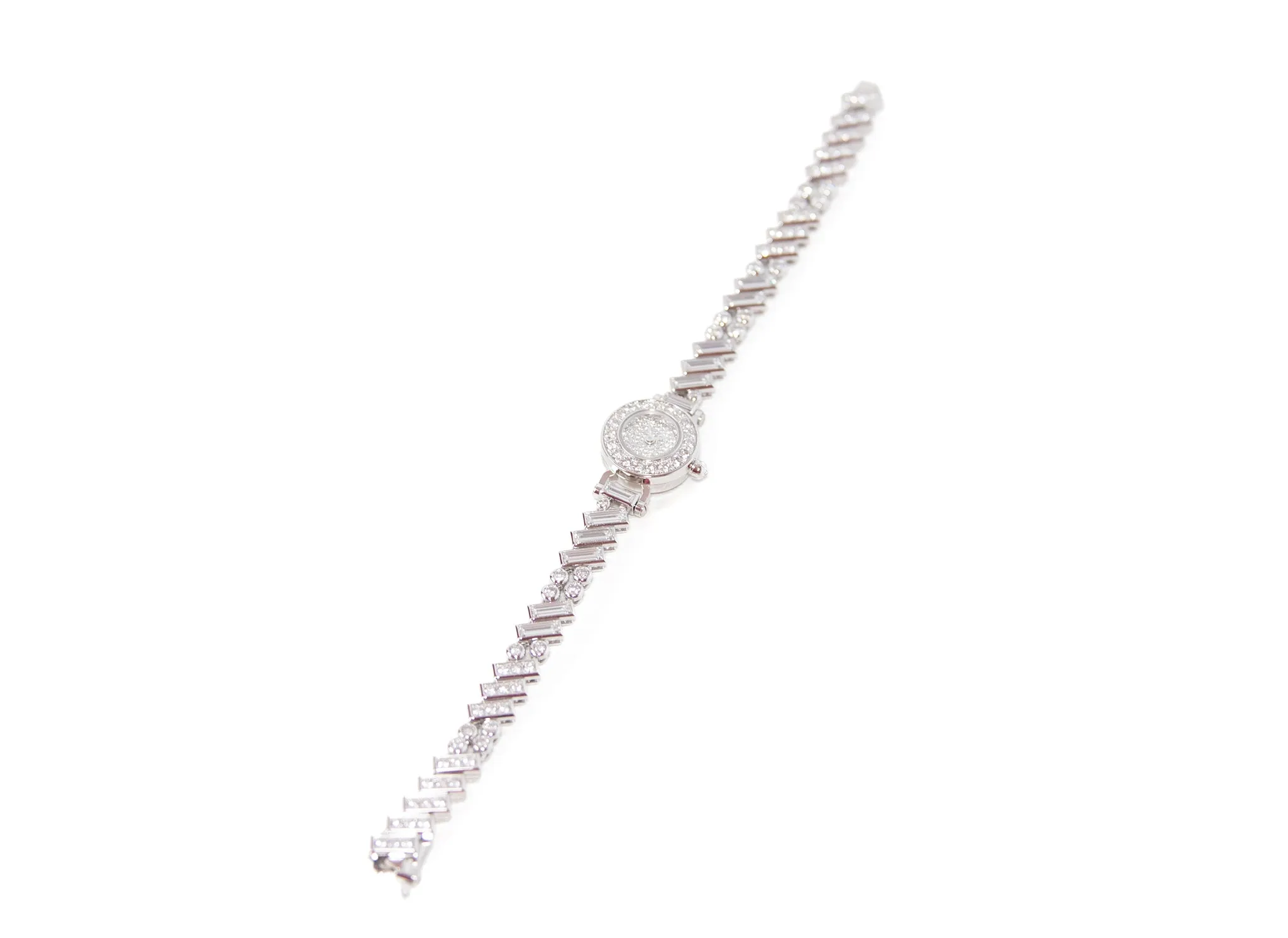 Hermes Faubourg Polka Baguette Diamond Watch