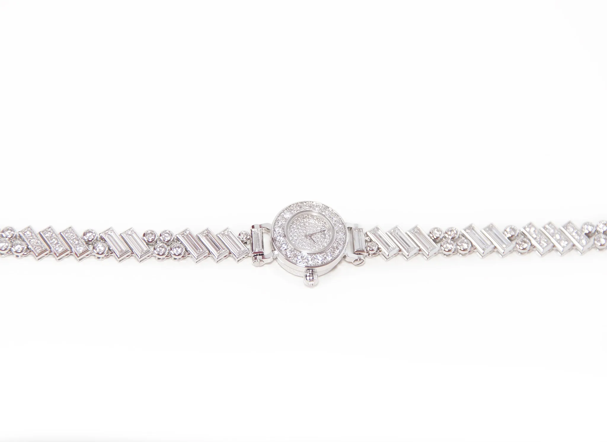 Hermes Faubourg Polka Baguette Diamond Watch