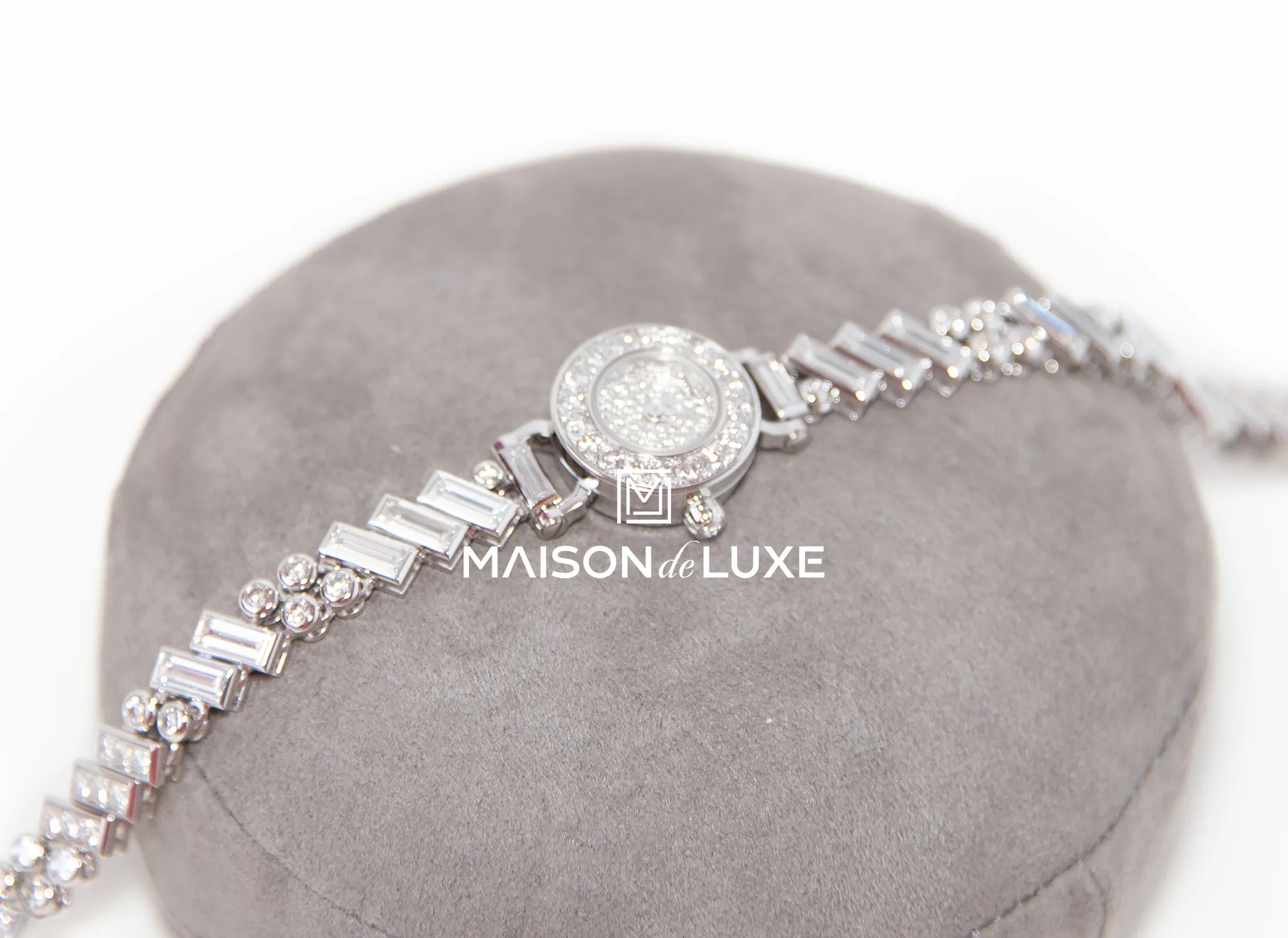 Hermes Faubourg Polka Baguette Diamond Watch