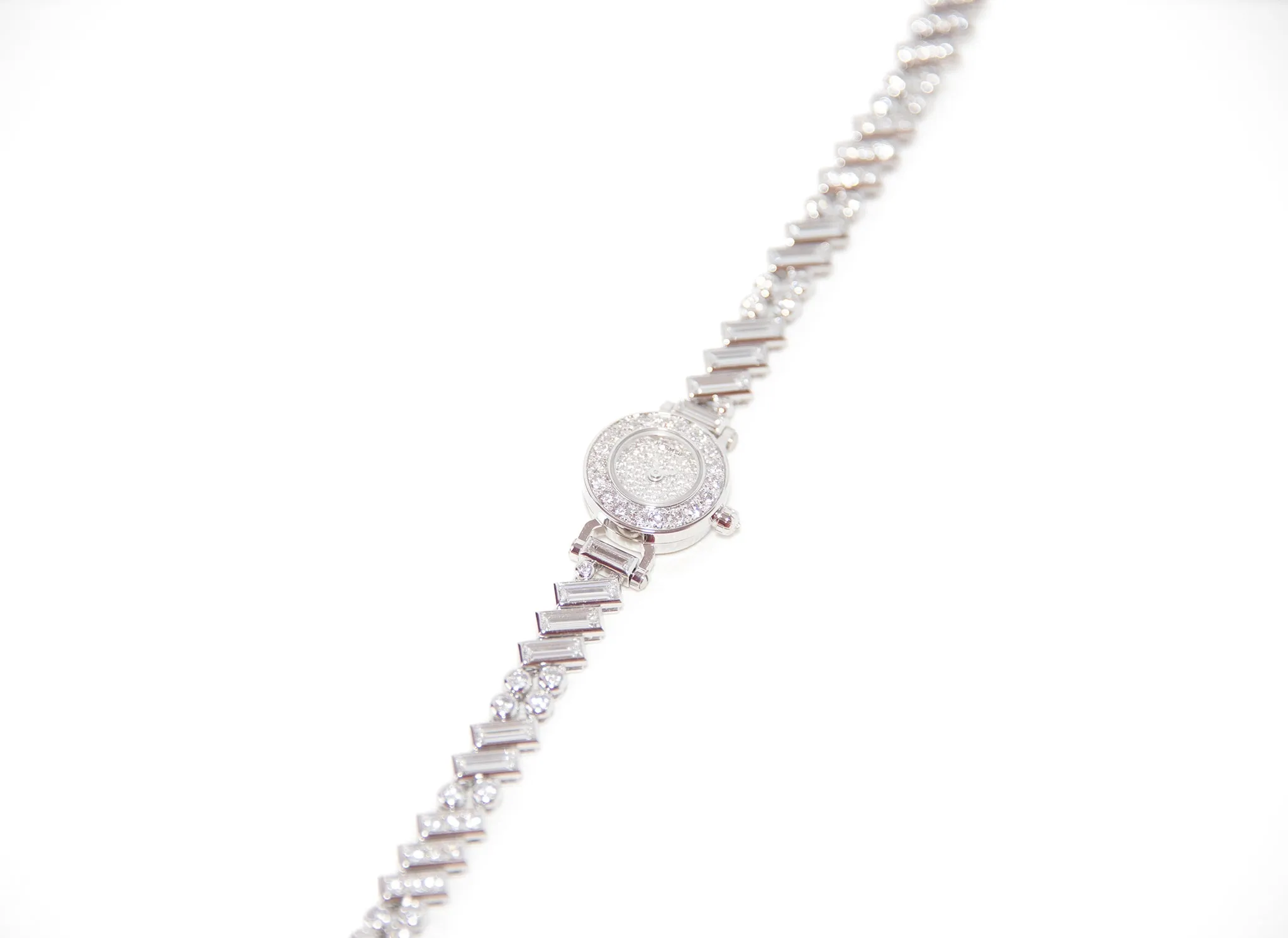 Hermes Faubourg Polka Baguette Diamond Watch