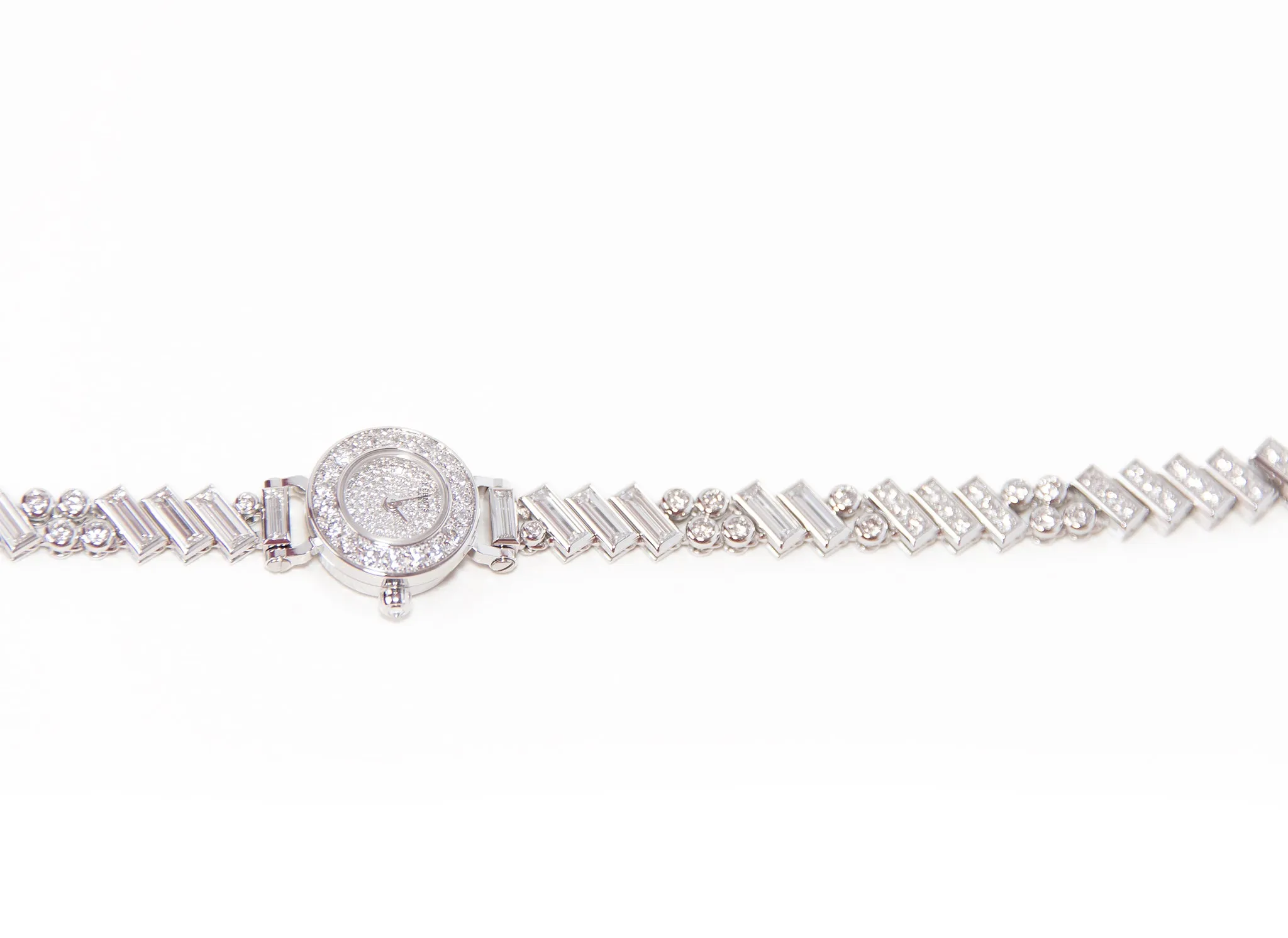 Hermes Faubourg Polka Baguette Diamond Watch