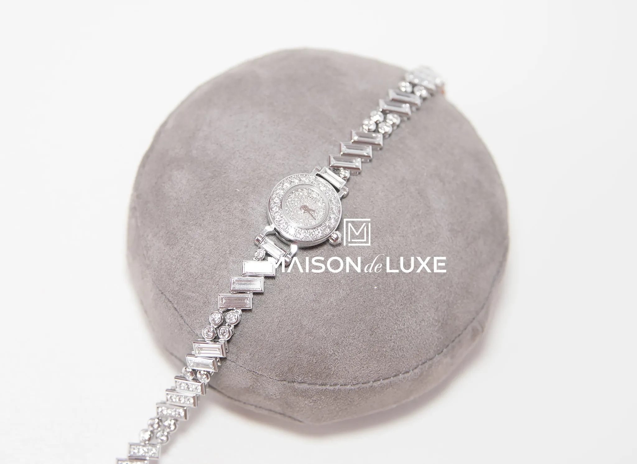 Hermes Faubourg Polka Baguette Diamond Watch