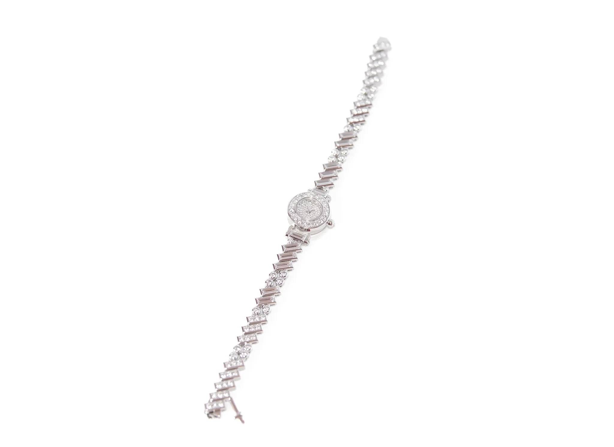 Hermes Faubourg Polka Baguette Diamond Watch
