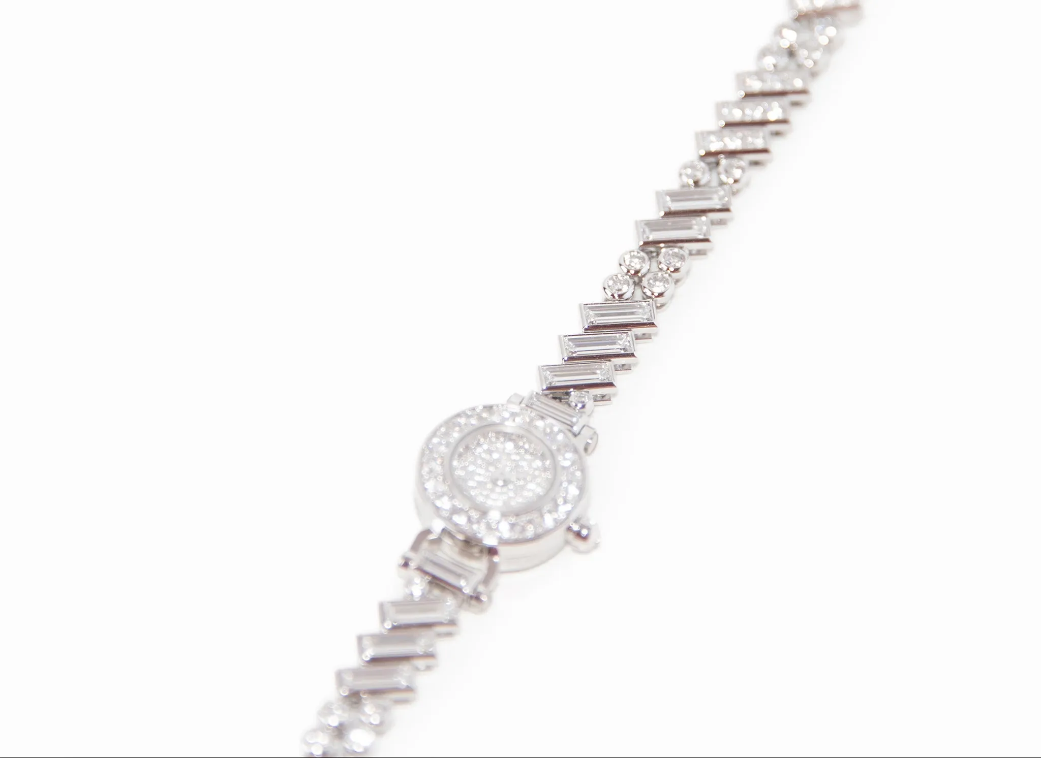 Hermes Faubourg Polka Baguette Diamond Watch