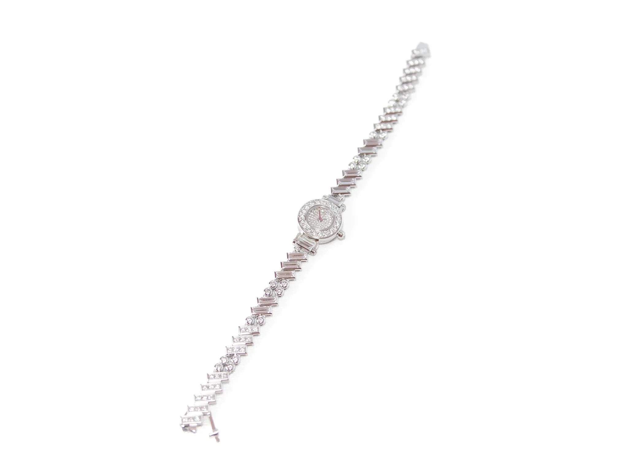 Hermes Faubourg Polka Baguette Diamond Watch
