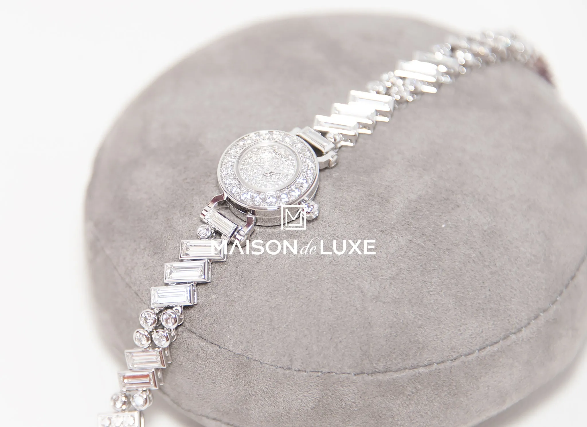 Hermes Faubourg Polka Baguette Diamond Watch