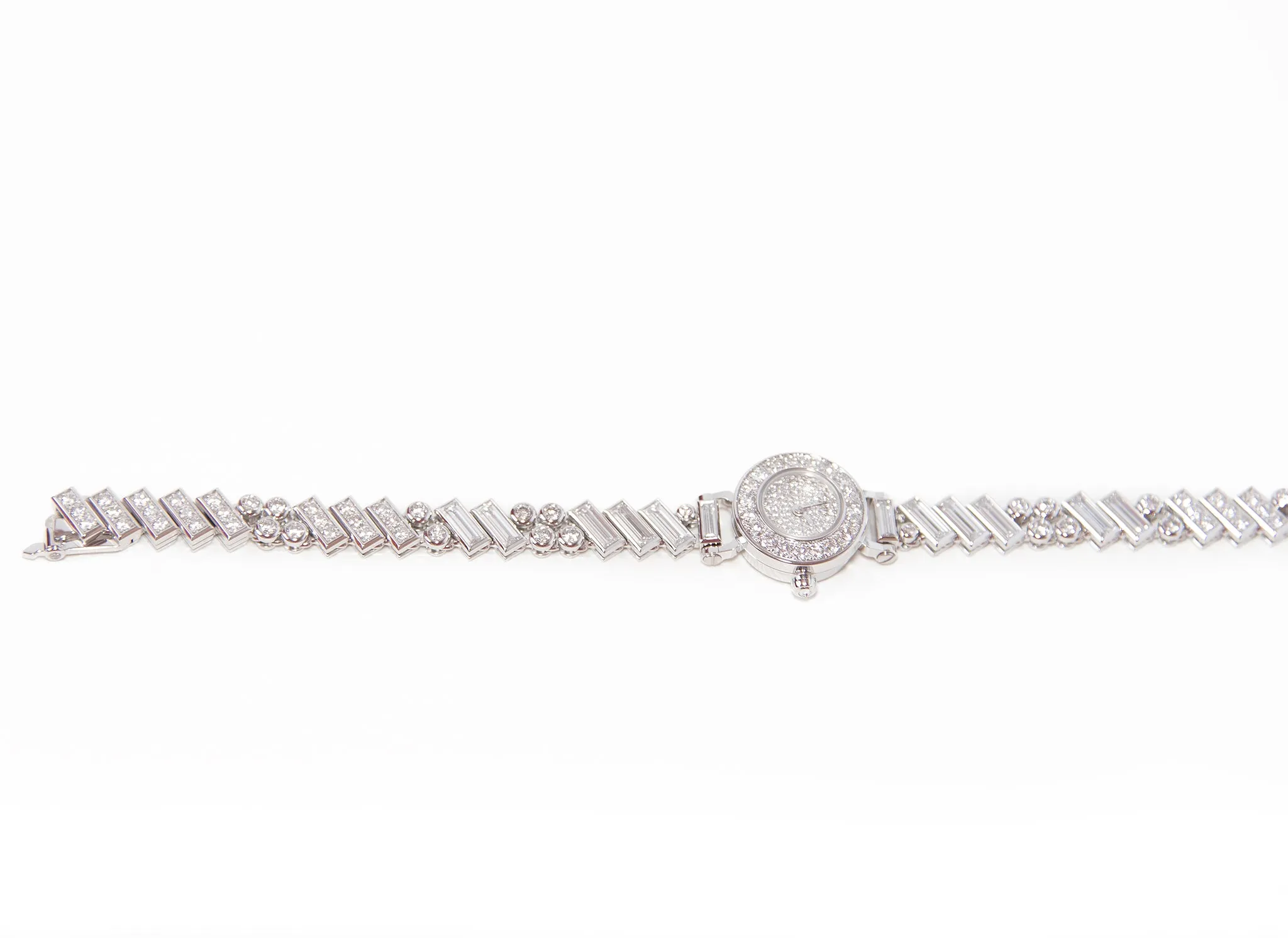 Hermes Faubourg Polka Baguette Diamond Watch