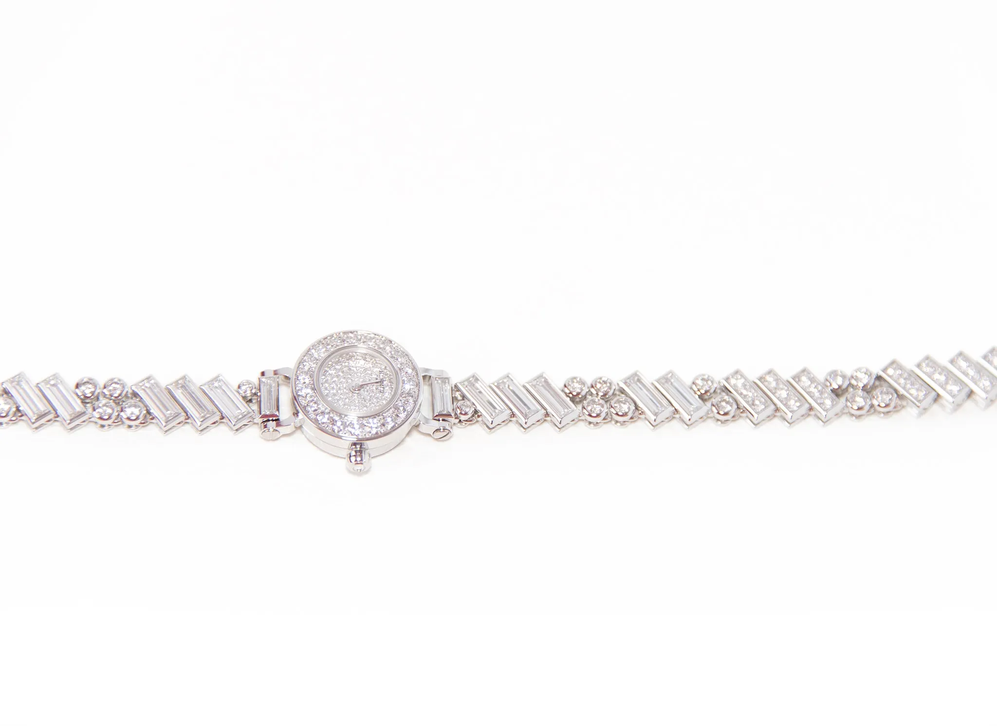 Hermes Faubourg Polka Baguette Diamond Watch