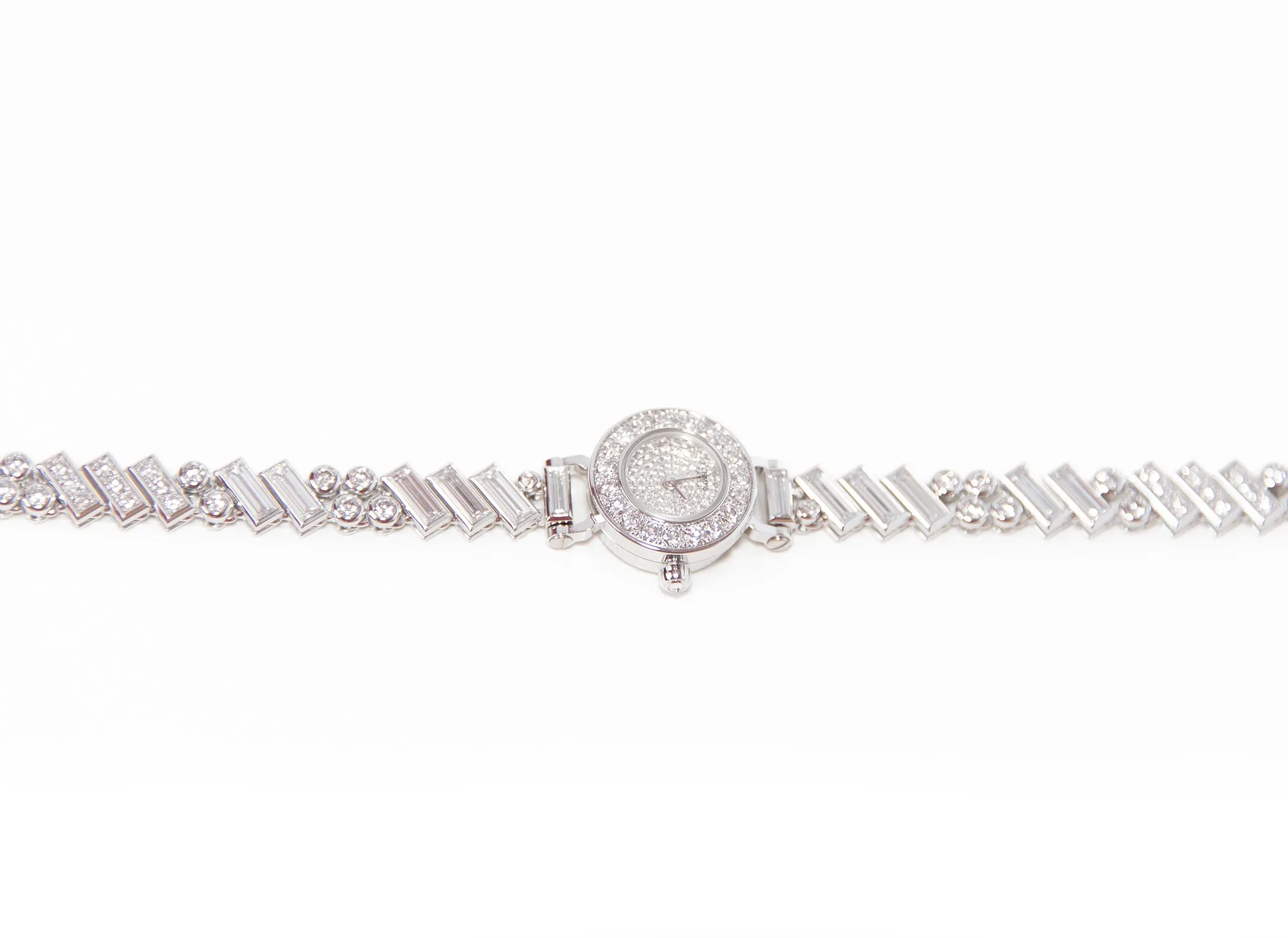 Hermes Faubourg Polka Baguette Diamond Watch