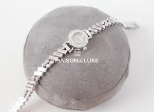Hermes Faubourg Polka Baguette Diamond Watch