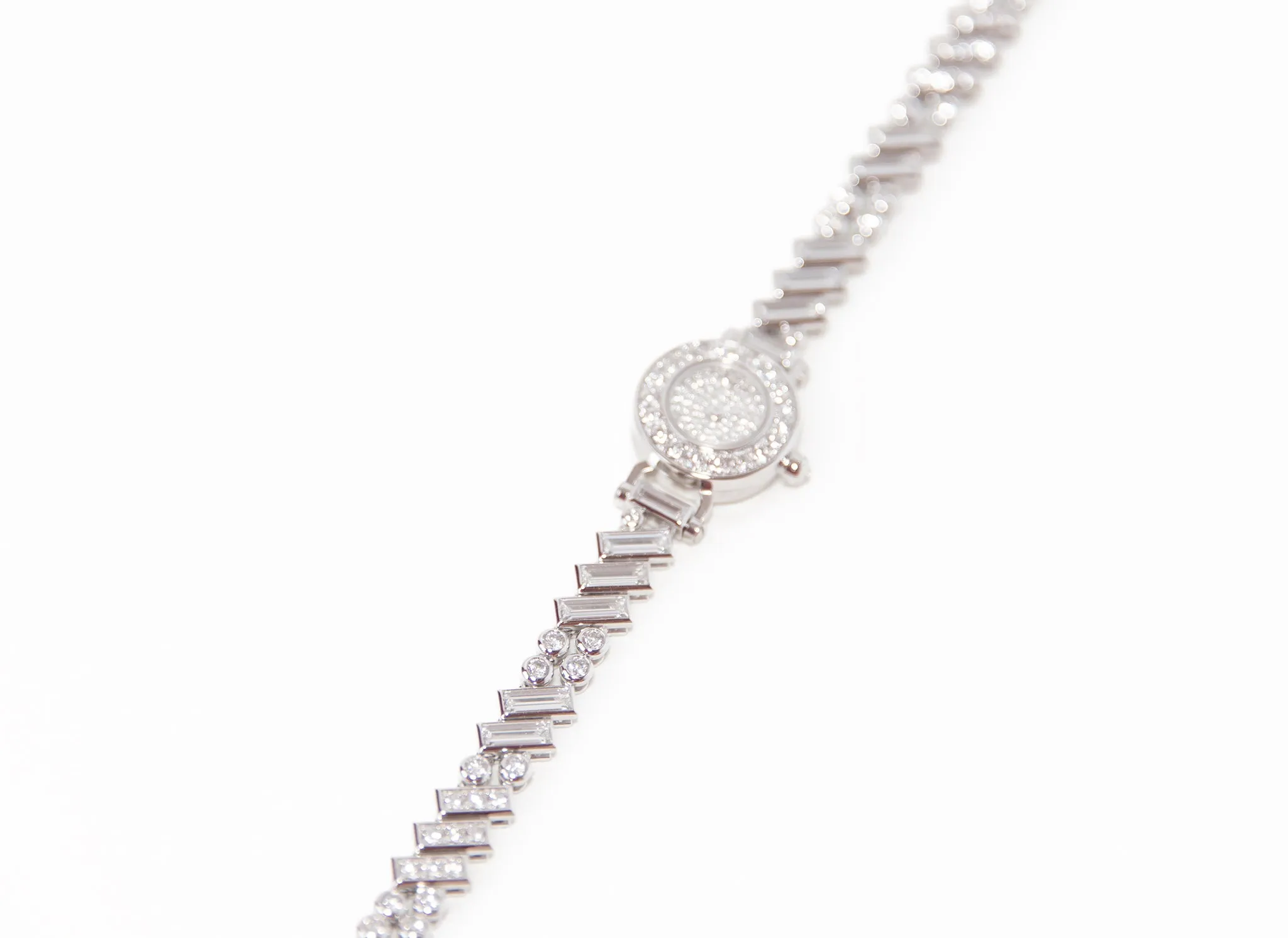 Hermes Faubourg Polka Baguette Diamond Watch