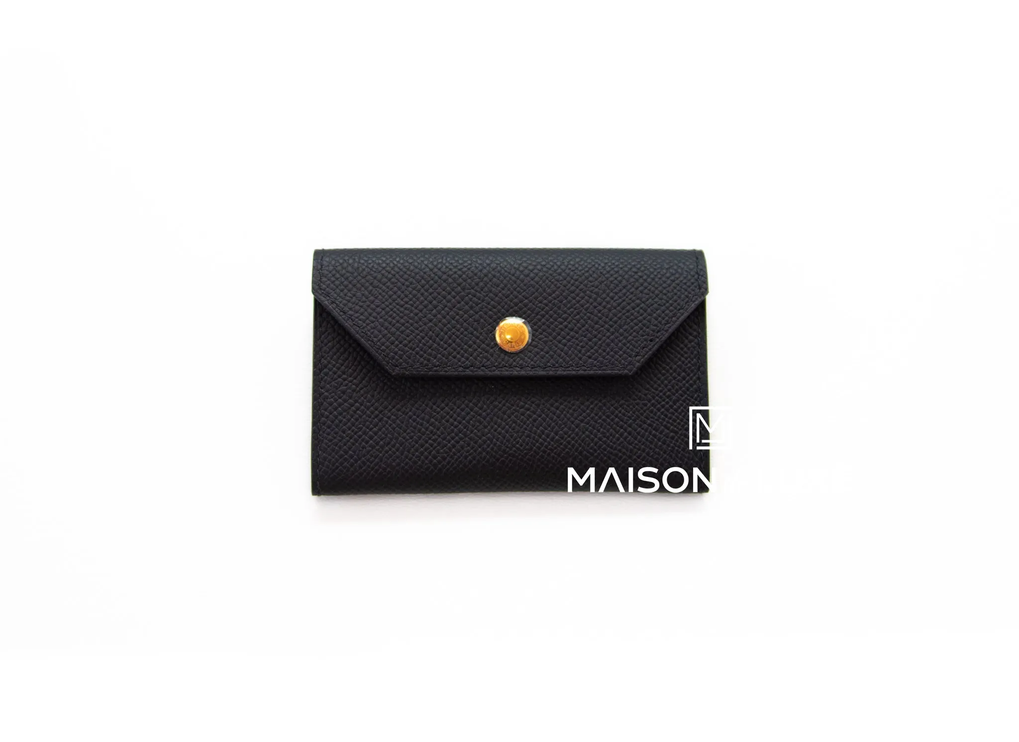 Hermes Kelly Pocket 18 Belt Black Epsom Gold Hardware