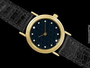 Hermes Limited Edition Ladies Watch with Box - 18K Gold with Original Factory Hermes Diamonds