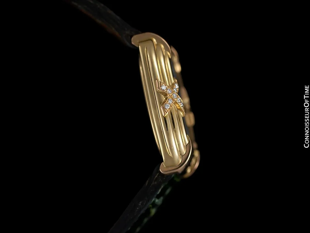 Hermes Lupine Ladies Watch - Solid 18K Gold with Original Factory Hermes Diamonds