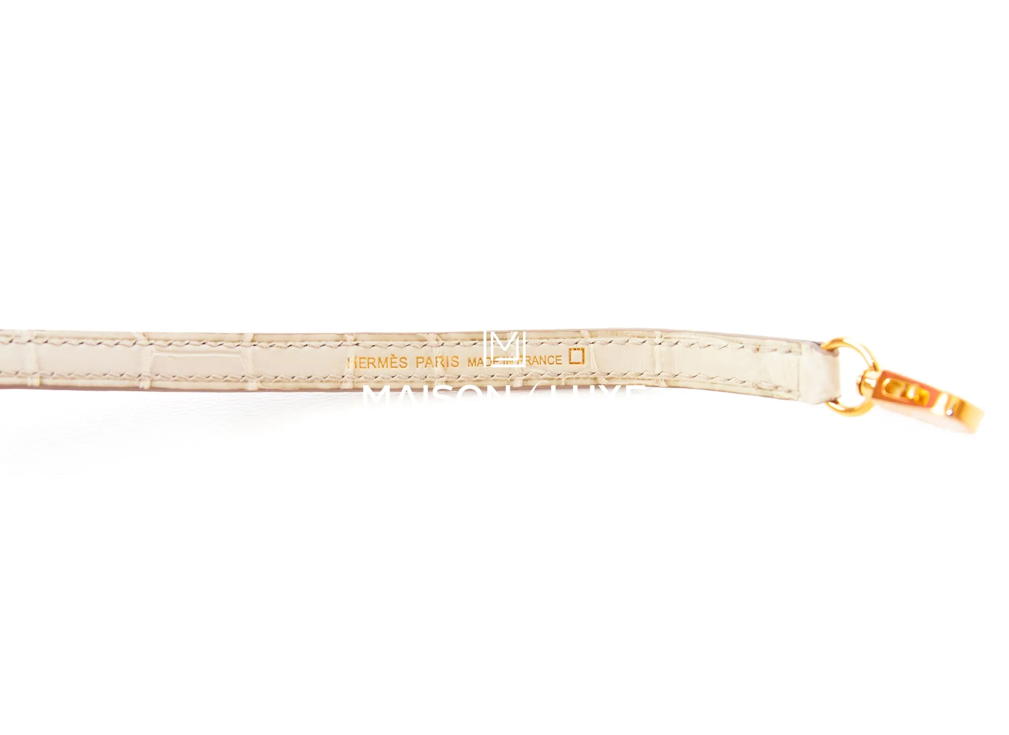 Hermes Mini Kelly II 20 Beton Matte Alligator