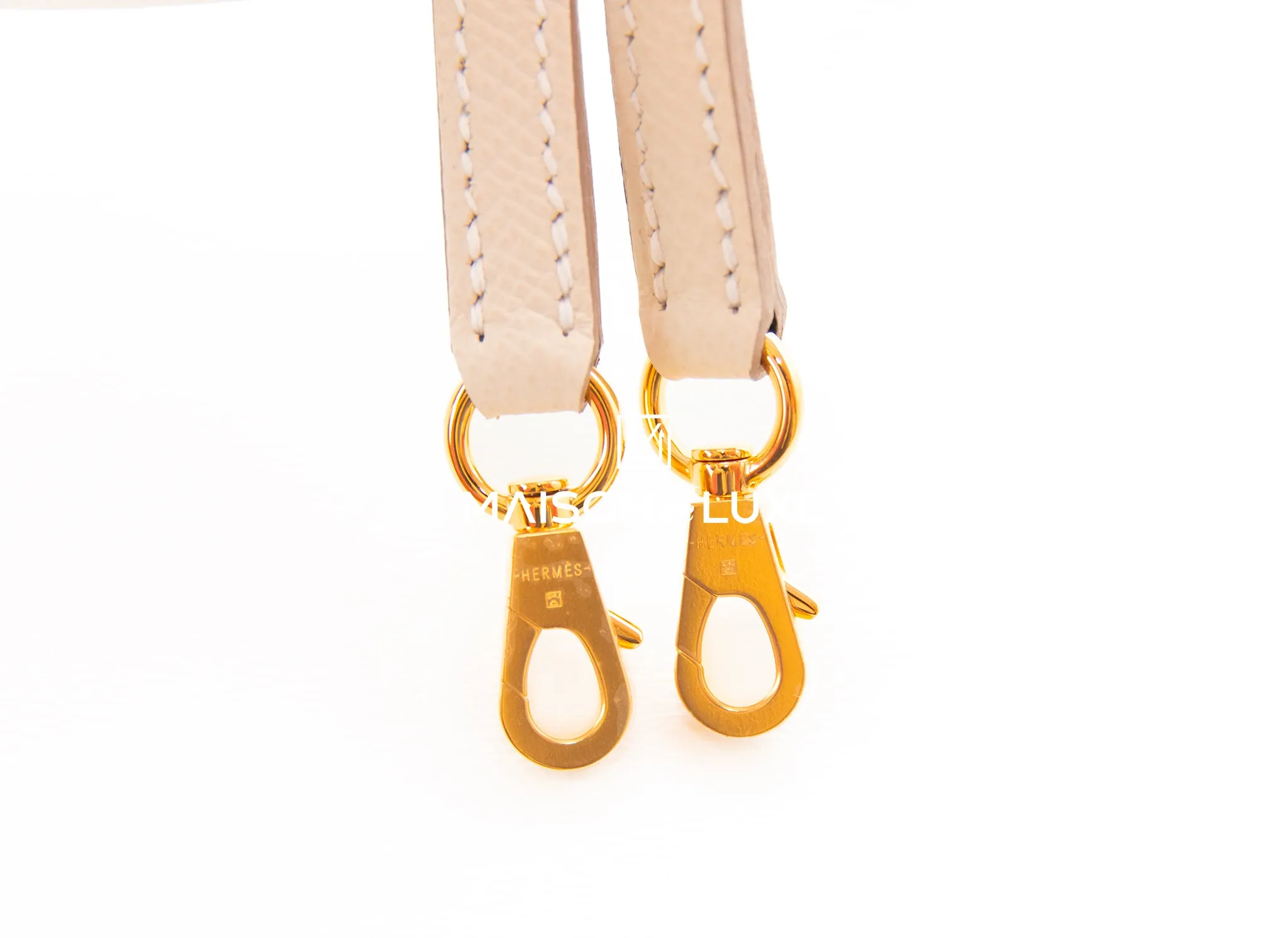 Hermes Mini Kelly II 20 Craie & Yellow HSS Epsom