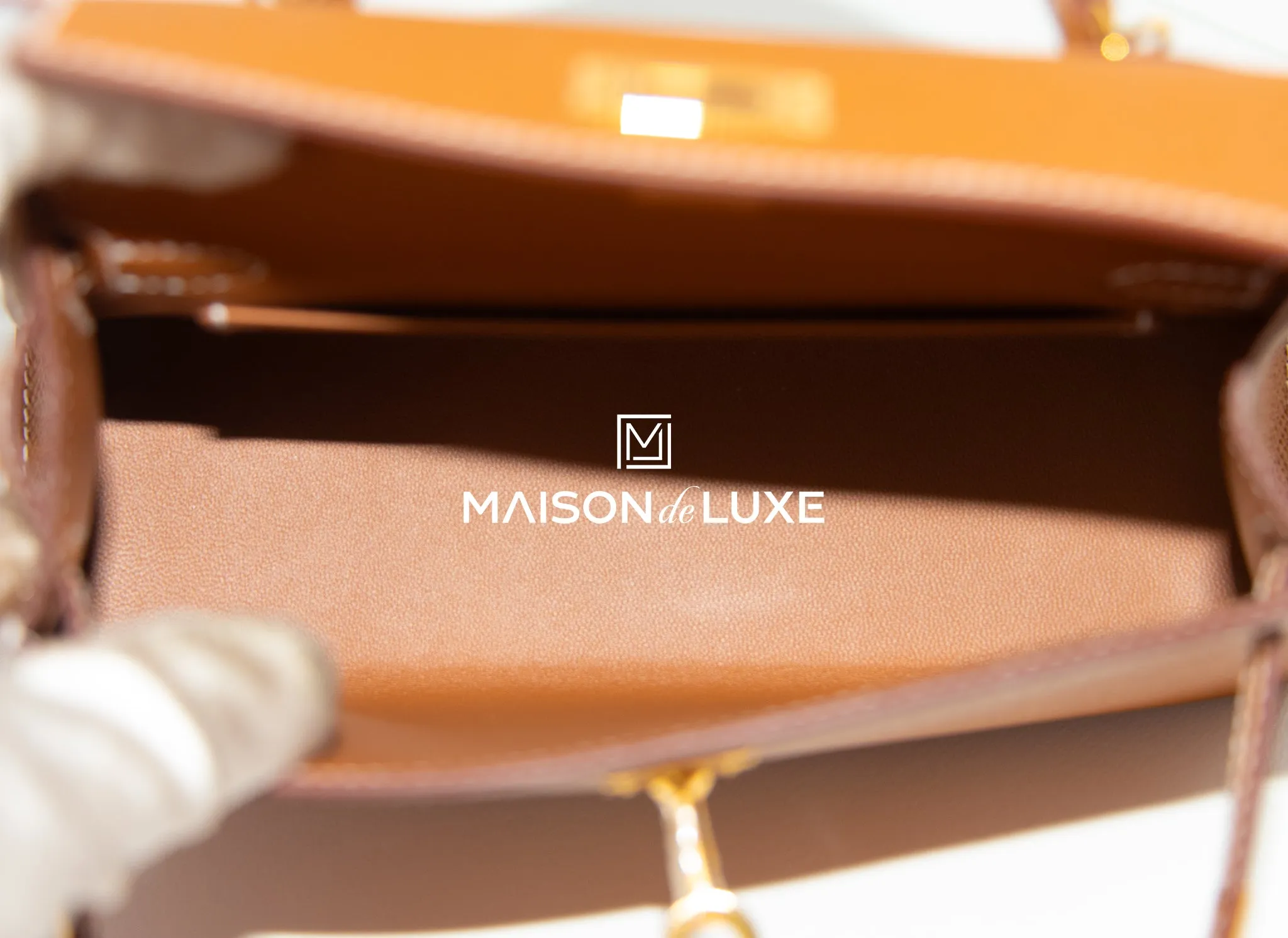 Hermes Mini Kelly II 20 Gold Epsom Gold Hardware