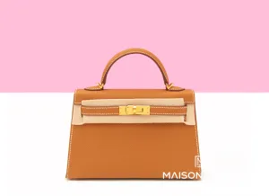 Hermes Mini Kelly II 20 Gold Epsom Gold Hardware