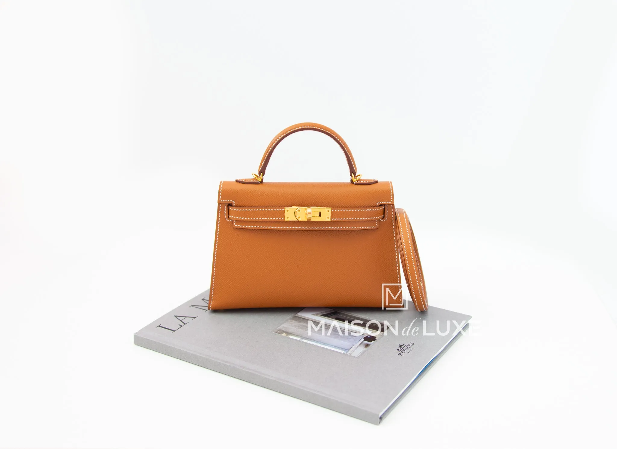 Hermes Mini Kelly II 20 Gold Epsom Gold Hardware