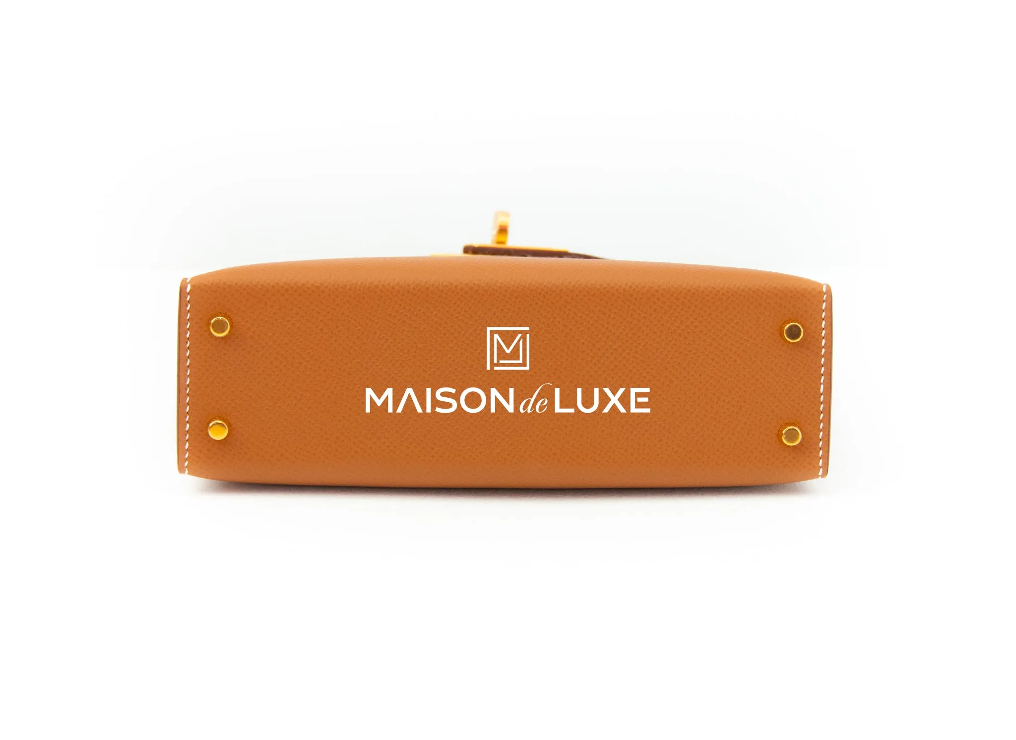 Hermes Mini Kelly II 20 Gold Epsom Gold Hardware