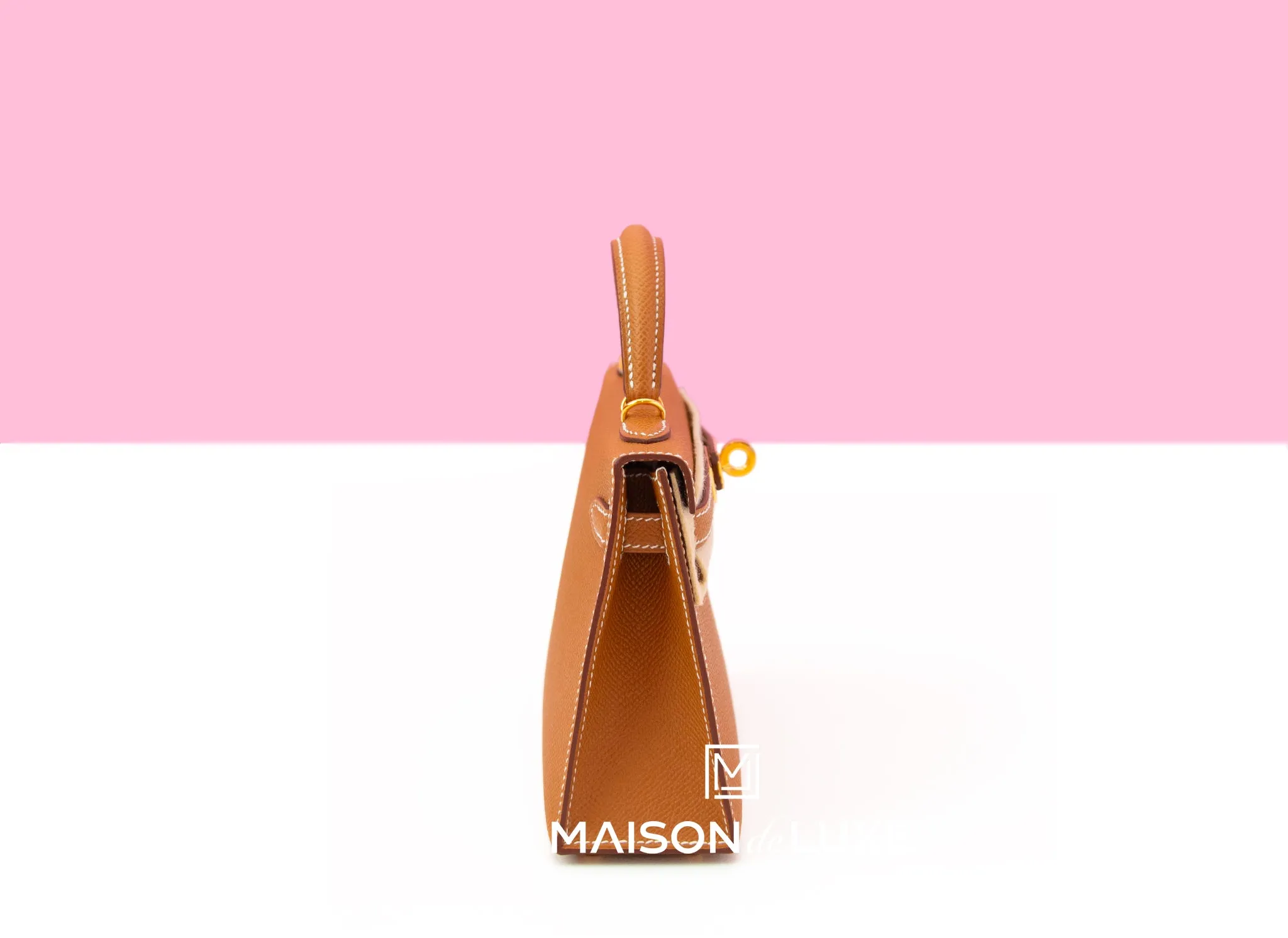 Hermes Mini Kelly II 20 Gold Epsom Gold Hardware
