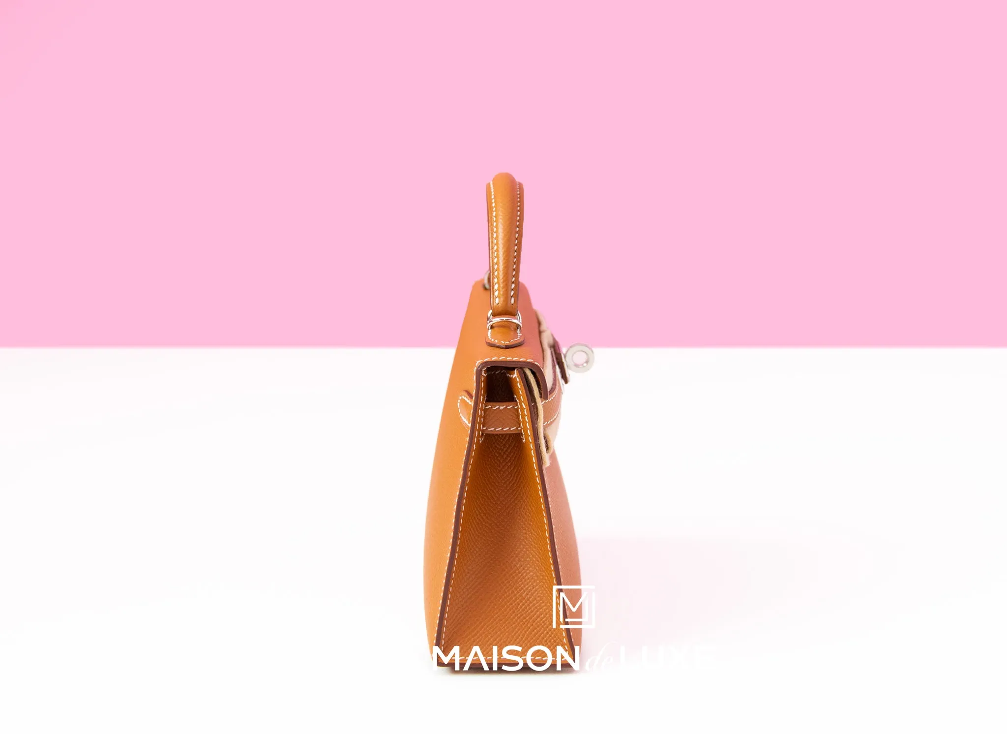 Hermes Mini Kelly II 20 Gold Epsom Palladium Hardware