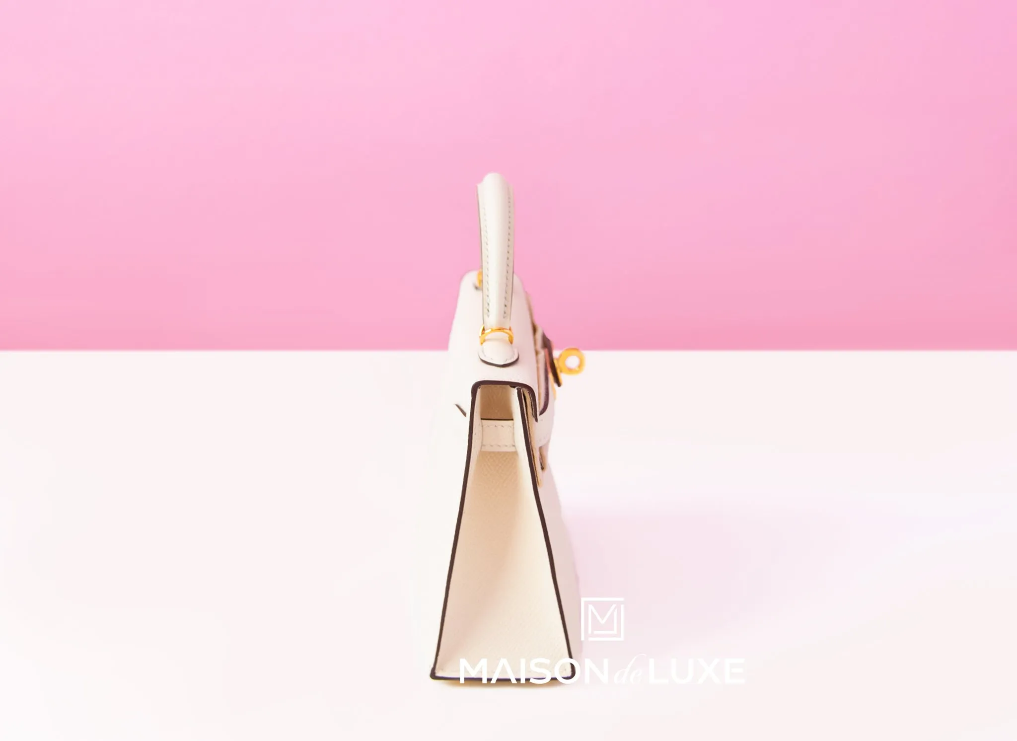 Hermes Mini Kelly II 20 Nata Epsom Gold Hardware