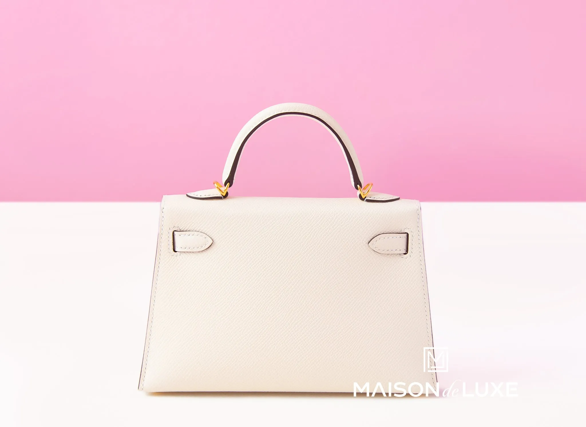 Hermes Mini Kelly II 20 Nata Epsom Gold Hardware
