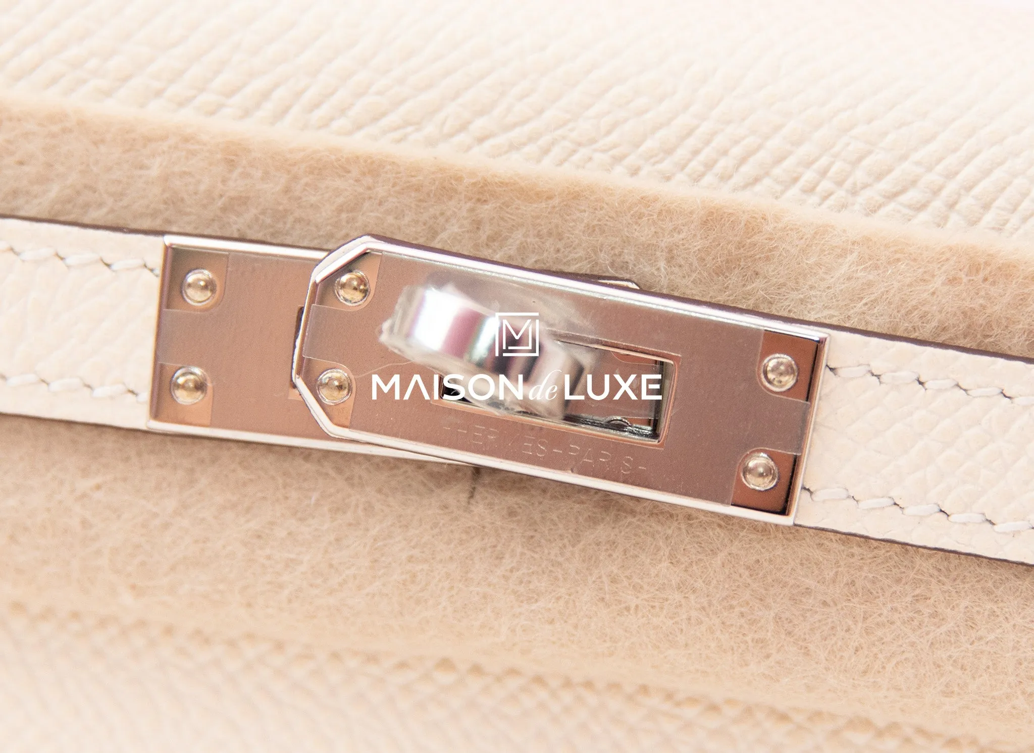 Hermes Mini Kelly II 20 Nata Epsom Palladium Hardware