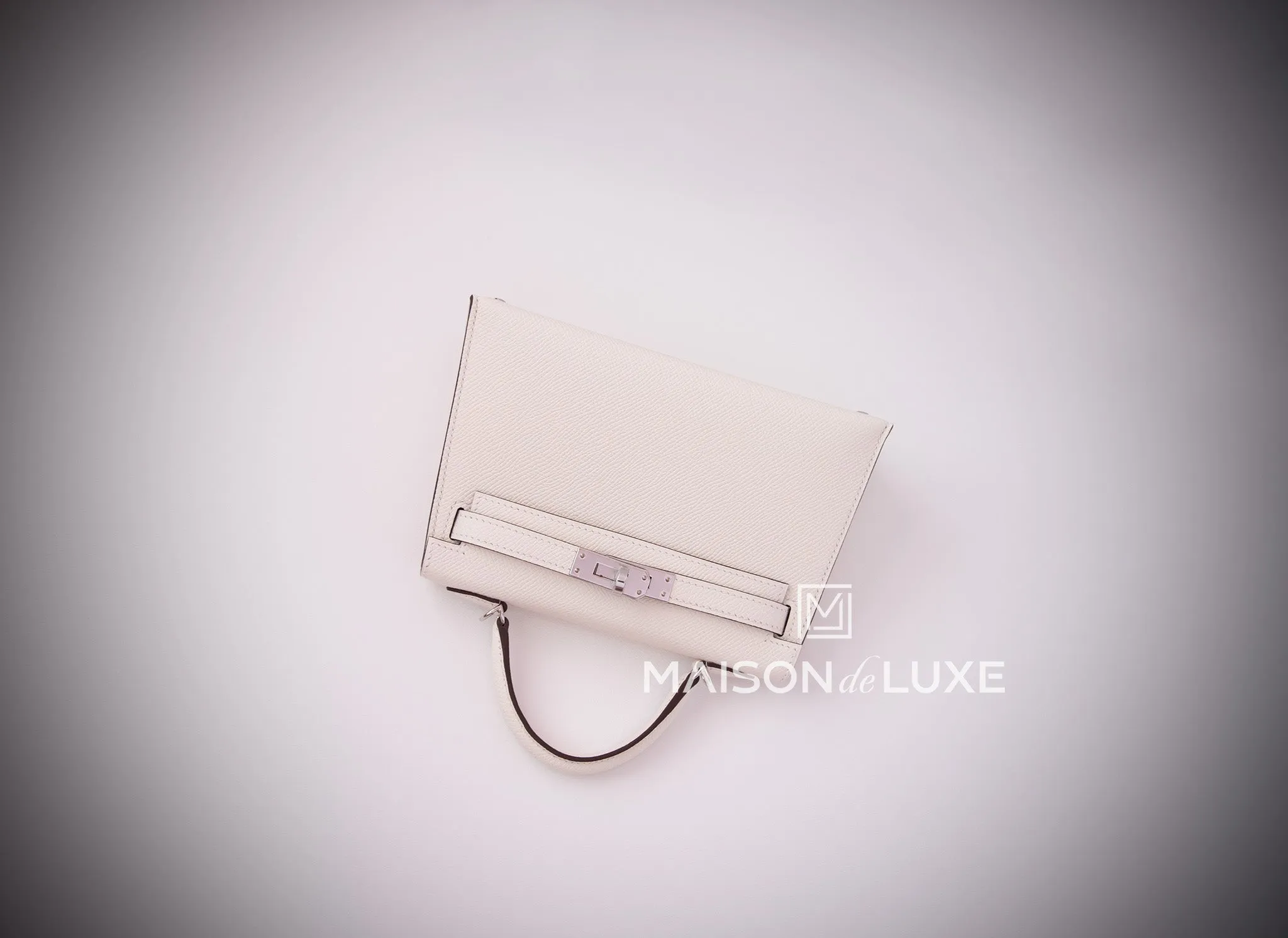 Hermes Mini Kelly II 20 Nata Epsom Palladium Hardware