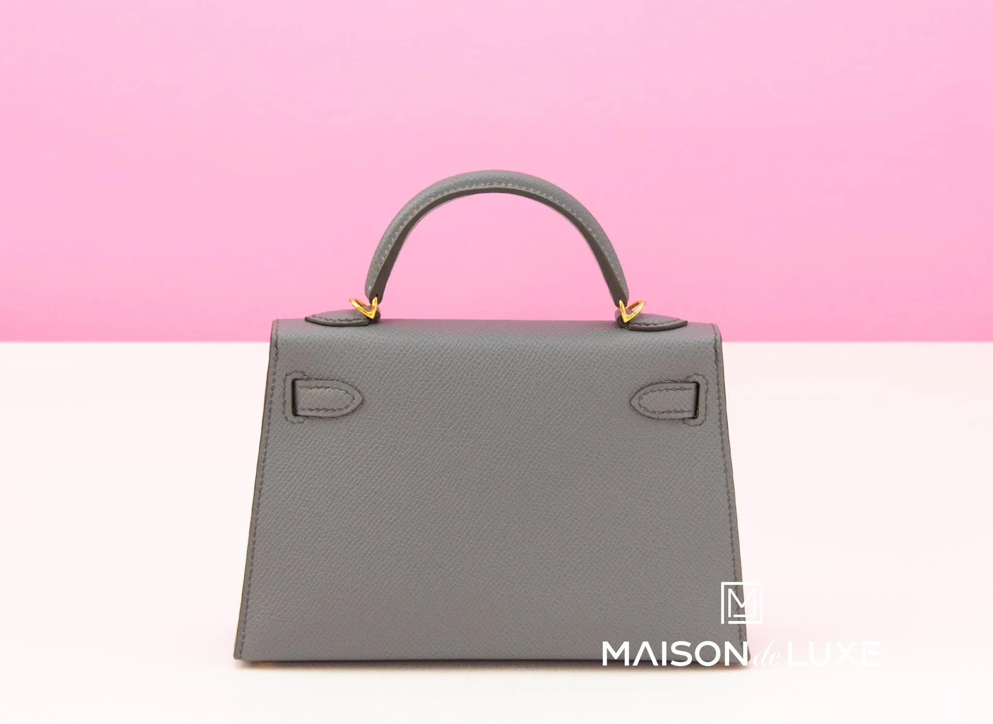 Hermes Mini Kelly II 20 Vert Amande Epsom Gold Hardware