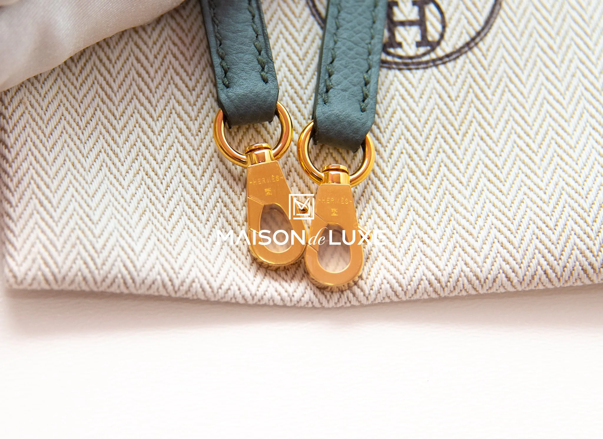 Hermes Mini Kelly II 20 Vert Amande Epsom Gold Hardware