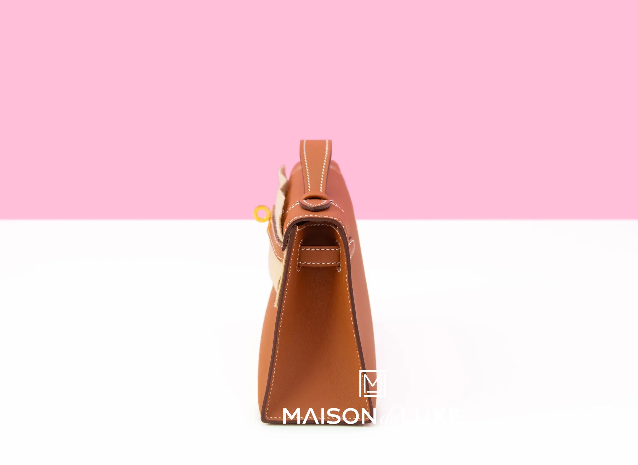 Hermes Mini Kelly Pochette Gold Swift