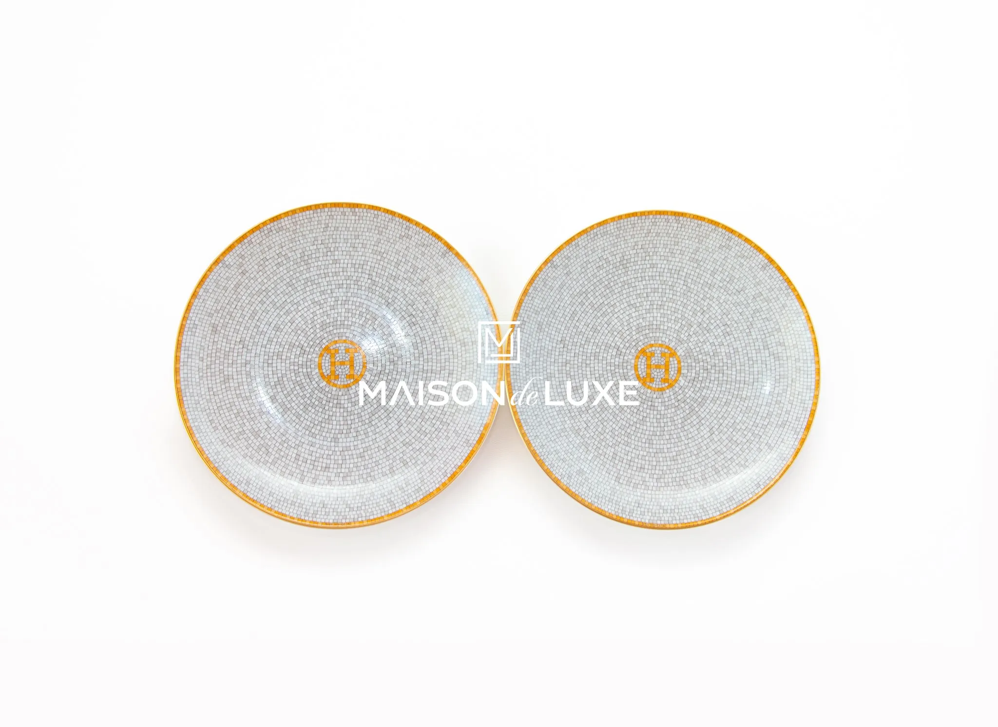 Hermes Mosaique au 24 Gold Bread & Butter Plate - Two