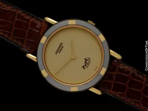 Hermes Pursang Dame Ladies 18K Gold Watch - Near New-Old-Stock with Papers & Boxes