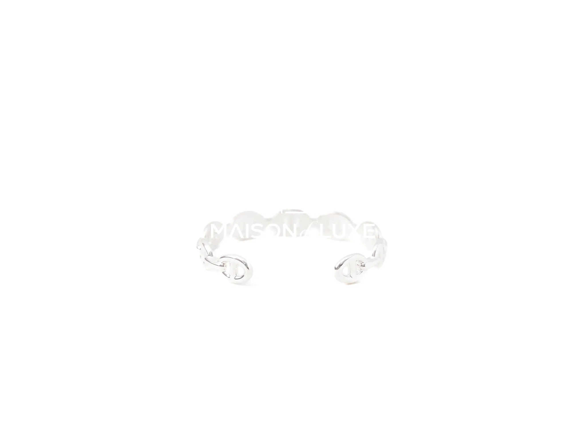 Hermes Silver Chaine d'Ancre Enchainee Bracelet SH