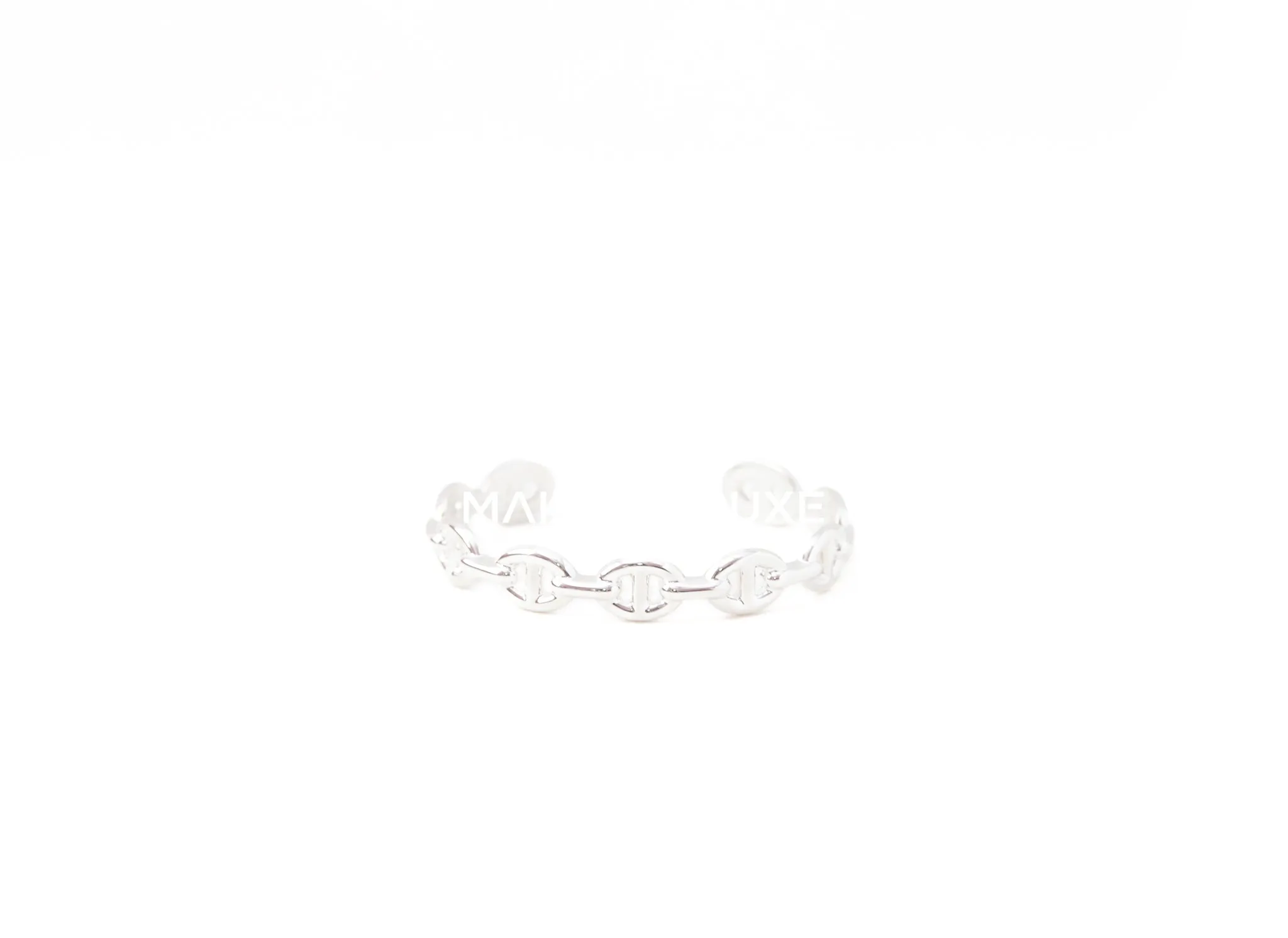 Hermes Silver Chaine d'Ancre Enchainee Bracelet SH