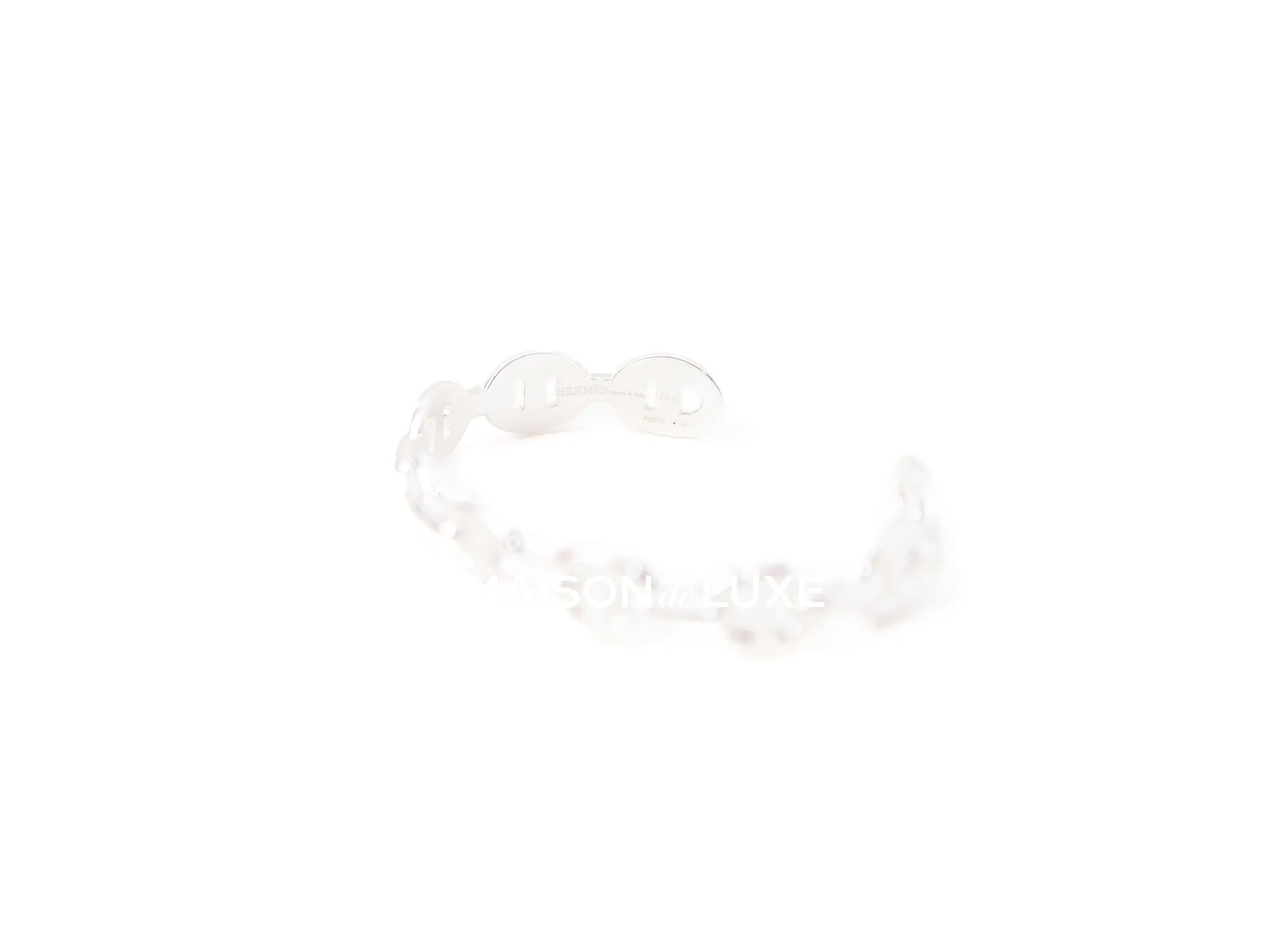 Hermes Silver Chaine d'Ancre Enchainee Bracelet SH