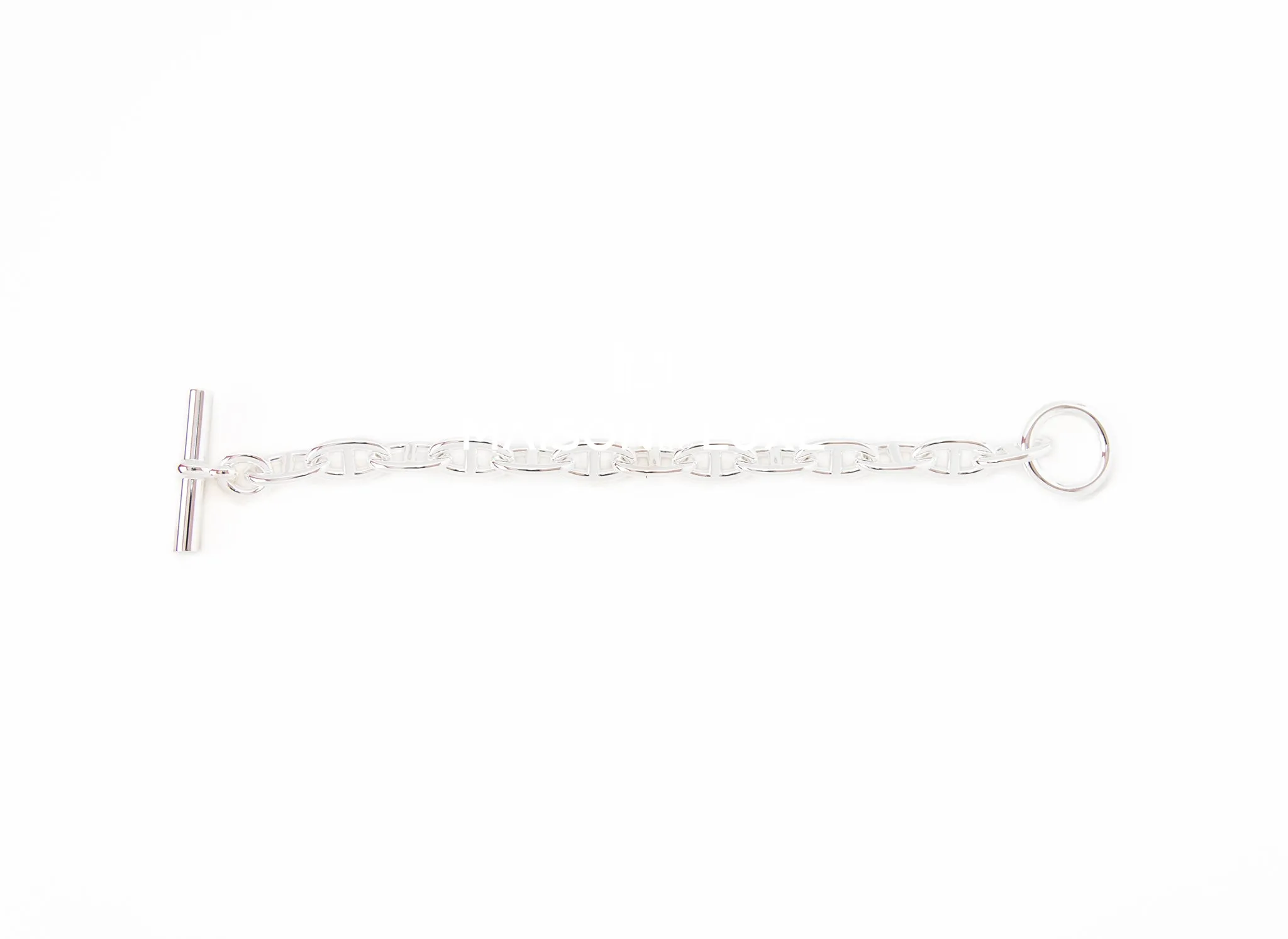Hermes Silver Chaine d'Ancre GM Bracelet 13